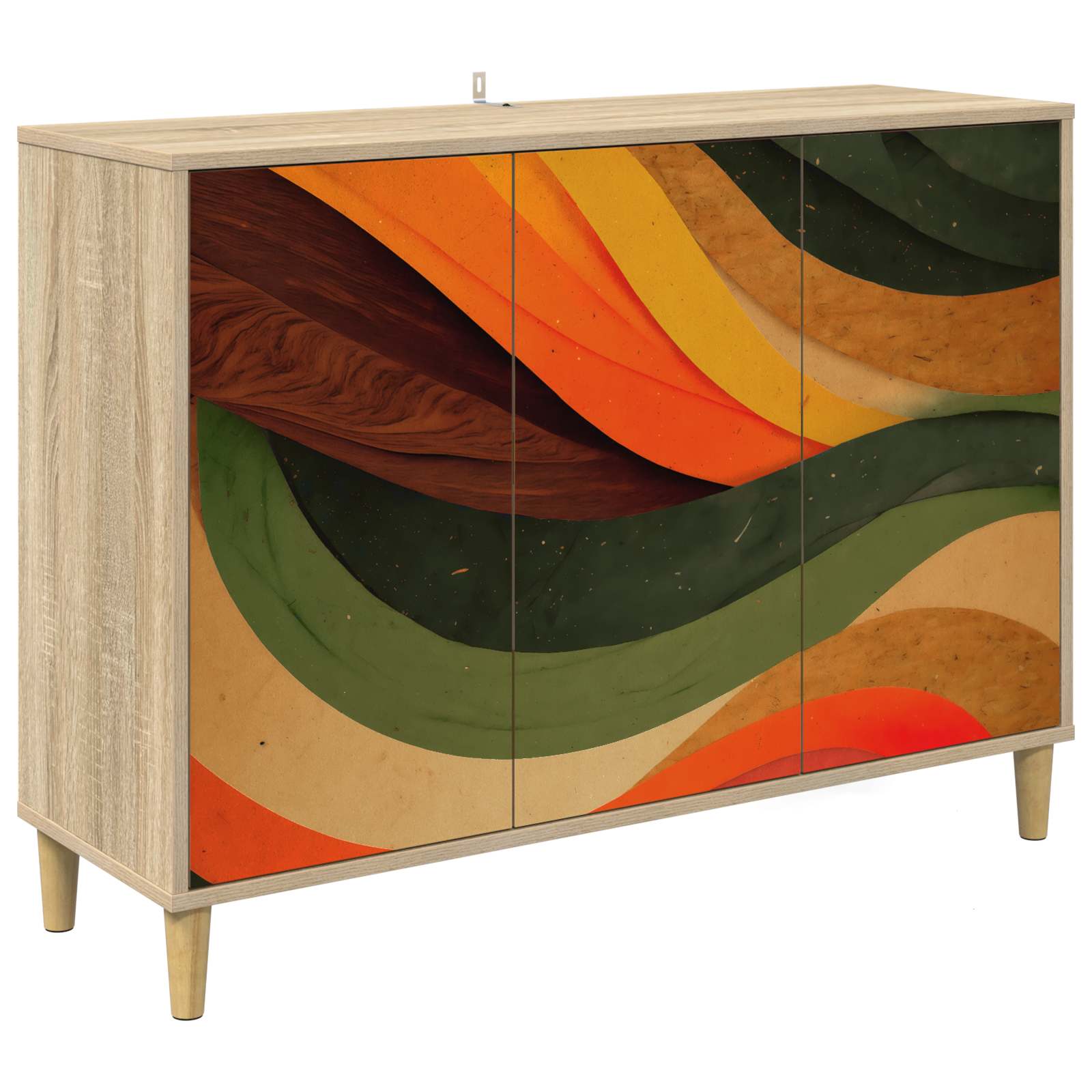Kabalas BONN Sonoma ąžuolo 102 x 33 x 75 cm Apdirbta mediena