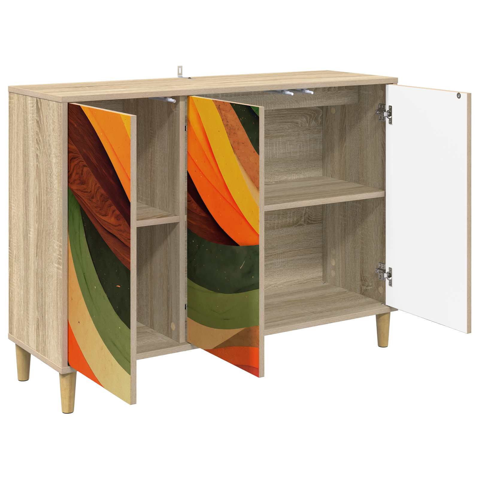 Kabalas BONN Sonoma ąžuolo 102 x 33 x 75 cm Apdirbta mediena