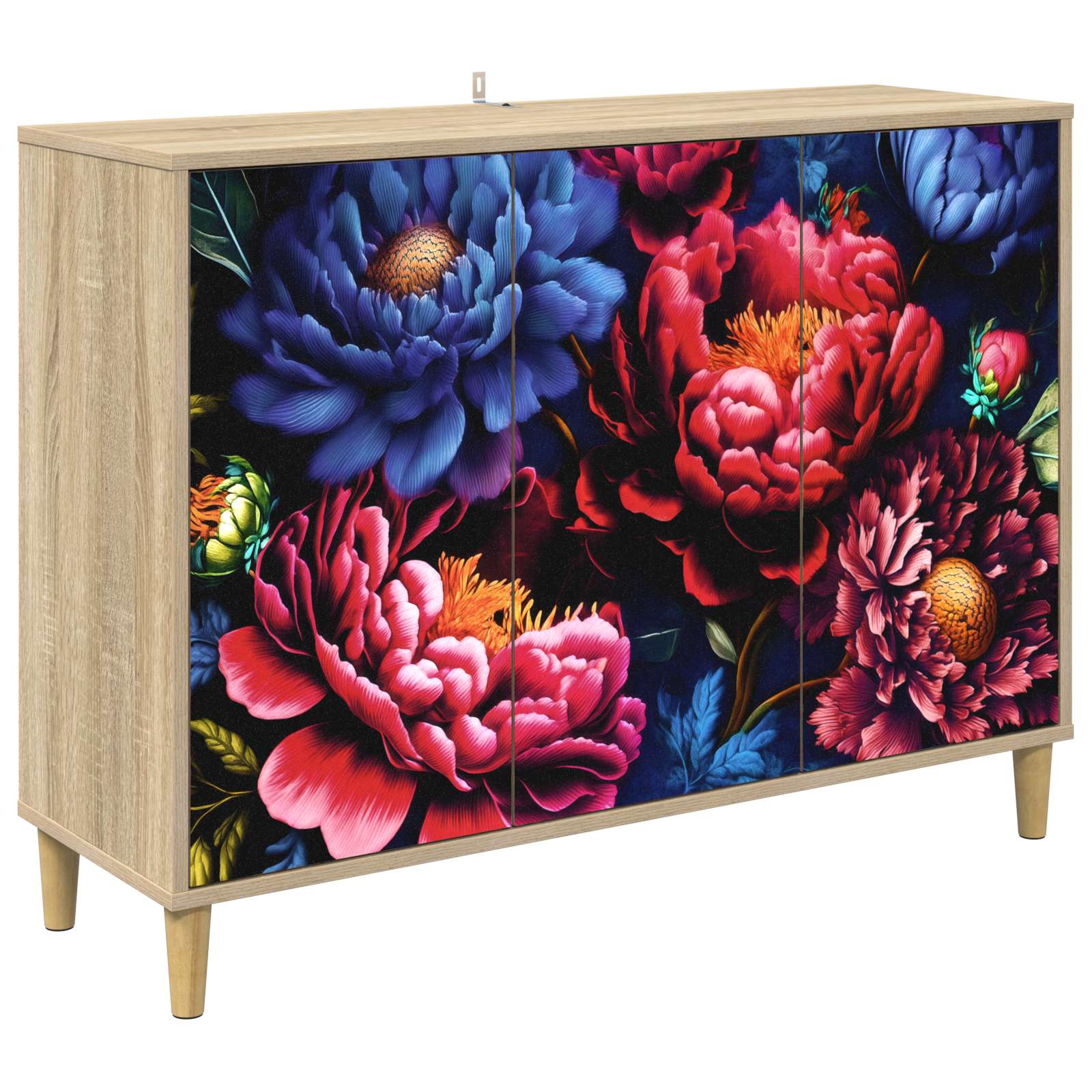 Kabalas KIEL Sonoma ąžuolo 102 x 33 x 75 cm Apdirbta mediena
