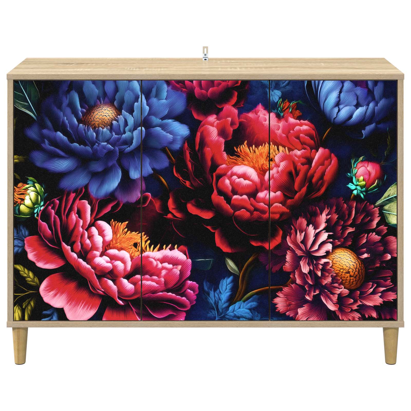 Kabalas KIEL Sonoma ąžuolo 102 x 33 x 75 cm Apdirbta mediena