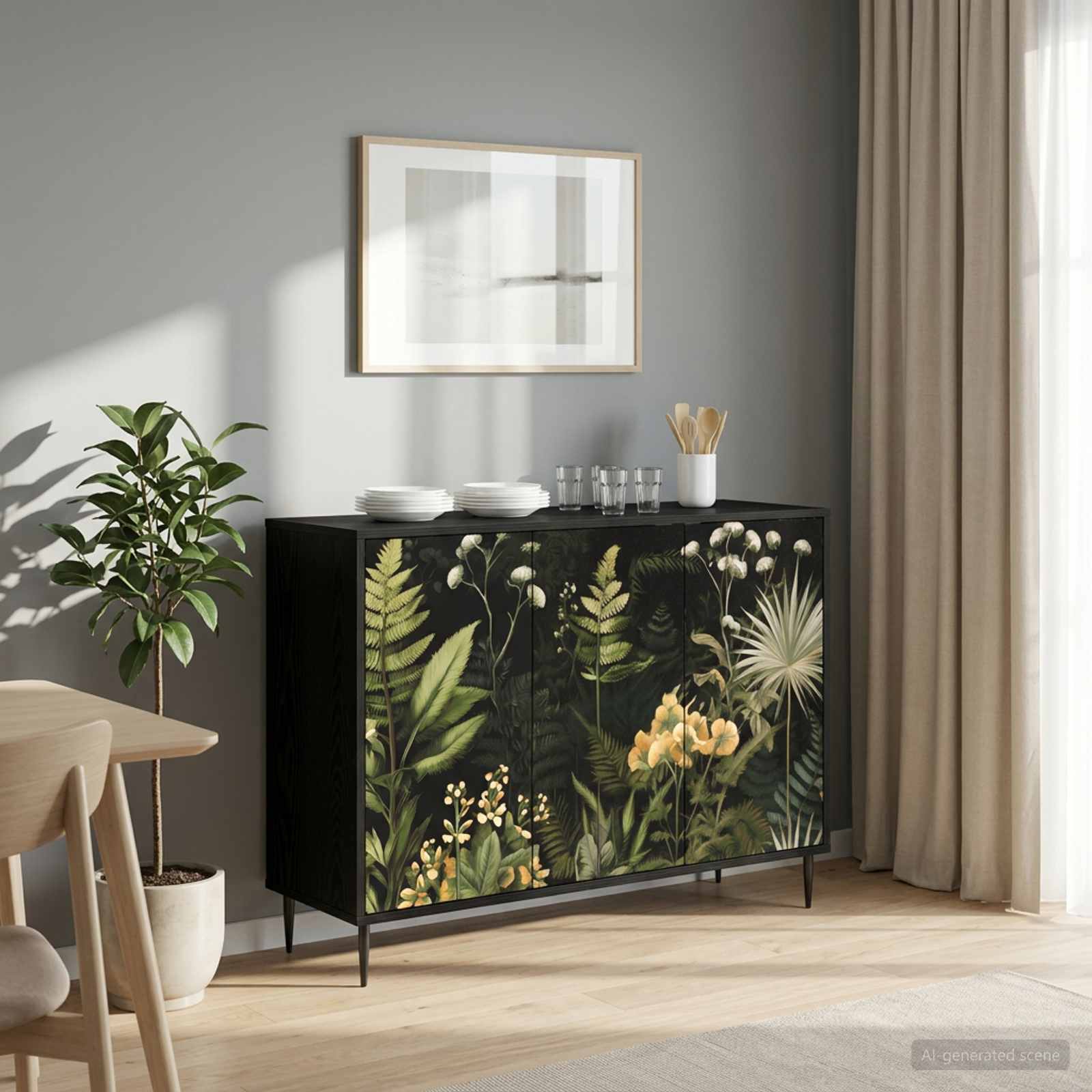 Kabalas RHENEN Juodojo ąžuolo 102 x 33 x 76 cm Apdirbta mediena