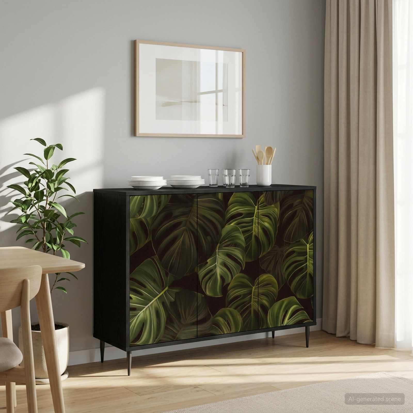 Kabalas ELBURG Juodojo ąžuolo 102 x 33 x 76 cm Apdirbta mediena