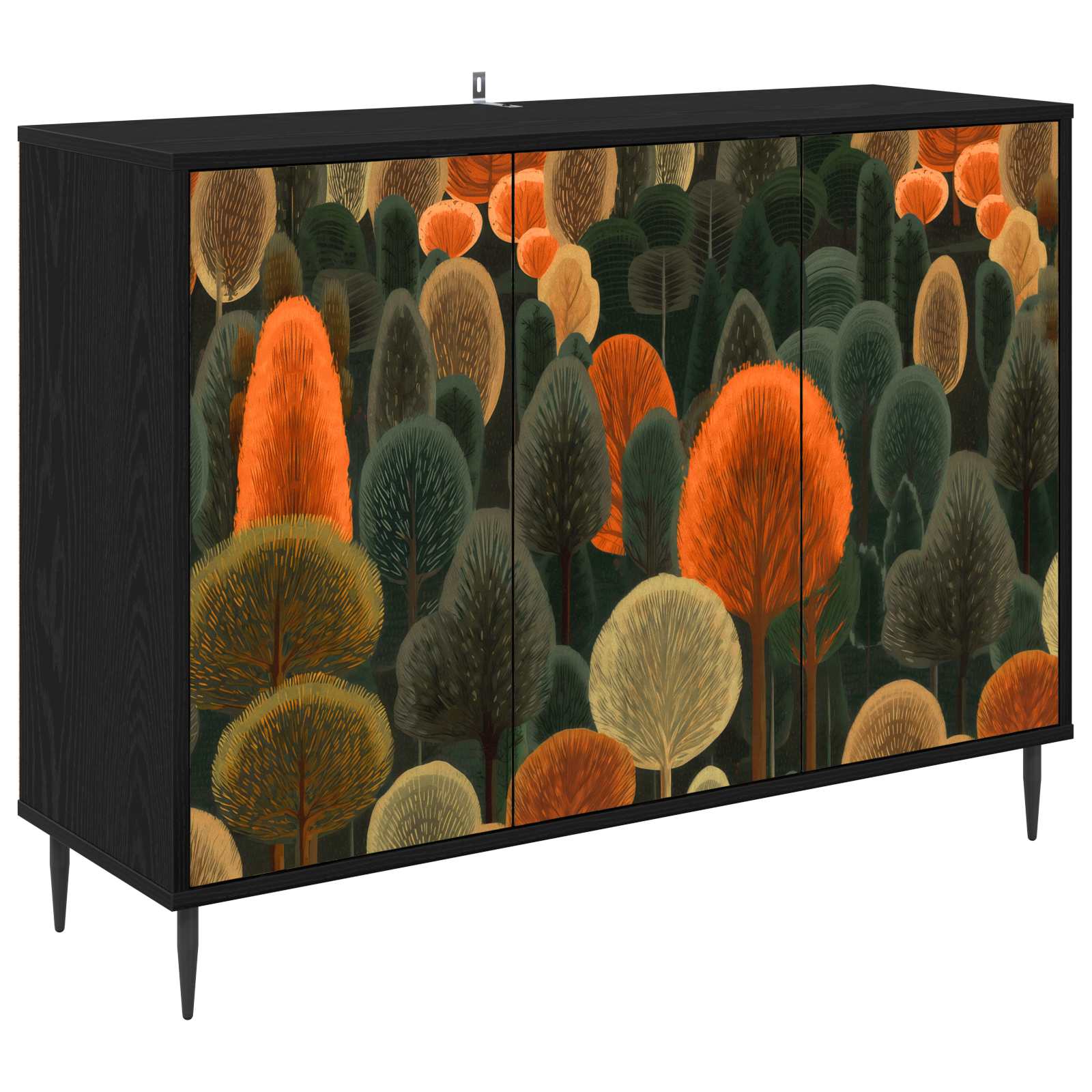 Kabalas ZAANDAM Juodojo ąžuolo 102 x 33 x 76 cm