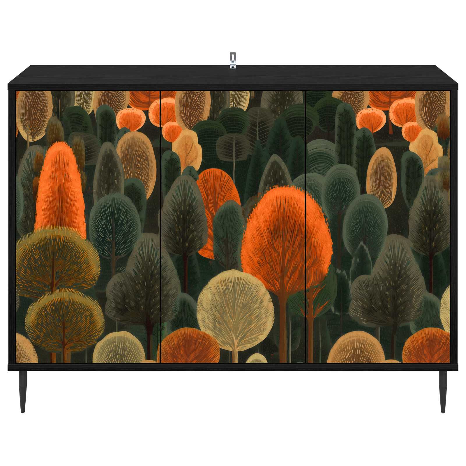 Kabalas ZAANDAM Juodojo ąžuolo 102 x 33 x 76 cm