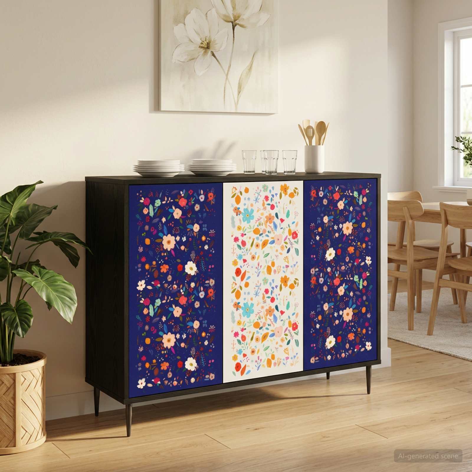 Kabalas MAINZ Juodojo ąžuolo 102 x 33 x 76 cm Apdirbta mediena