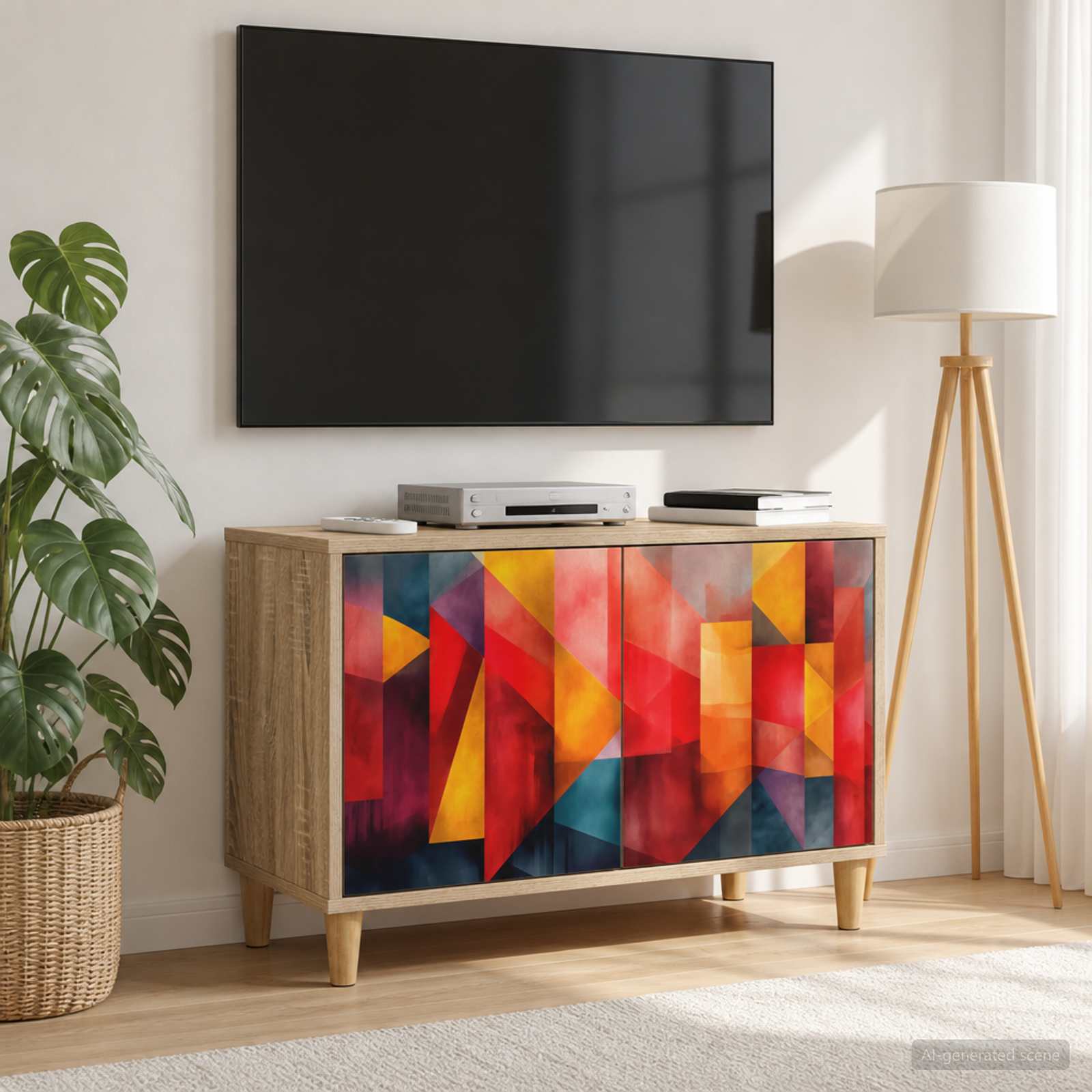 Televizoriaus spintelė HEESCH 69 x 33 x 50 cm Sonoma ąžuolo