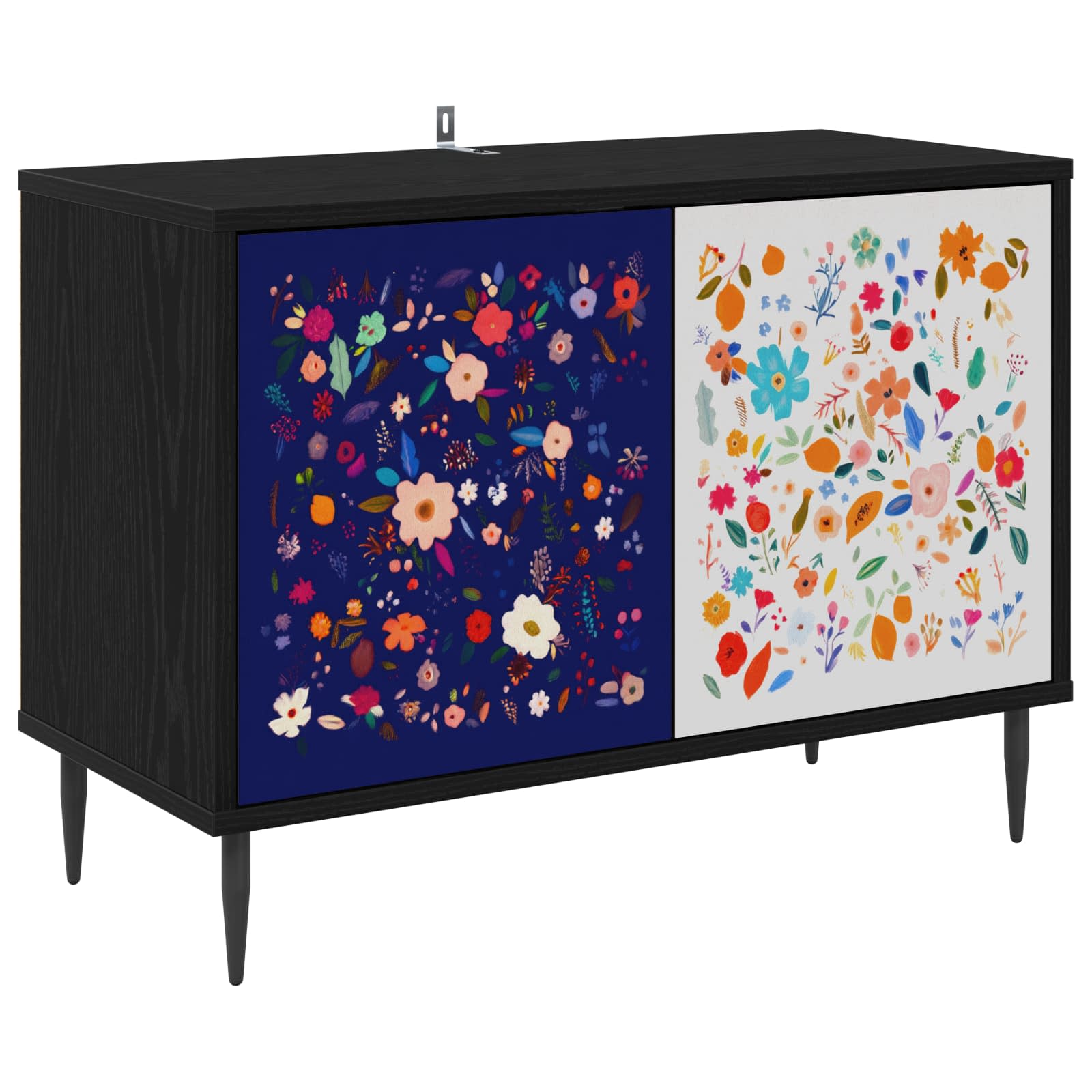 Televizoriaus spintelė MAINZ 69 x 33 x 50,5 cm Juodojo ąžuolo