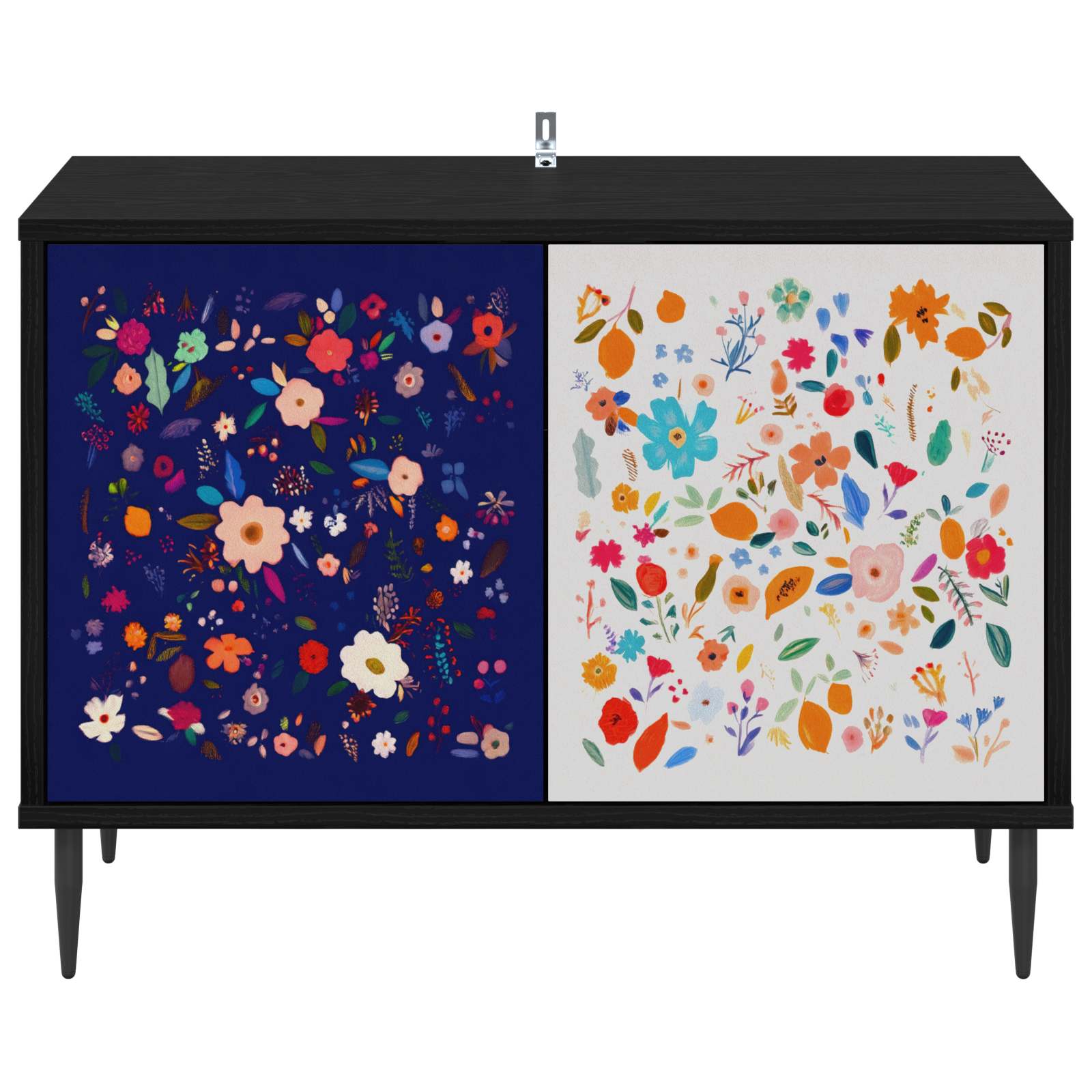 Televizoriaus spintelė MAINZ 69 x 33 x 50,5 cm Juodojo ąžuolo