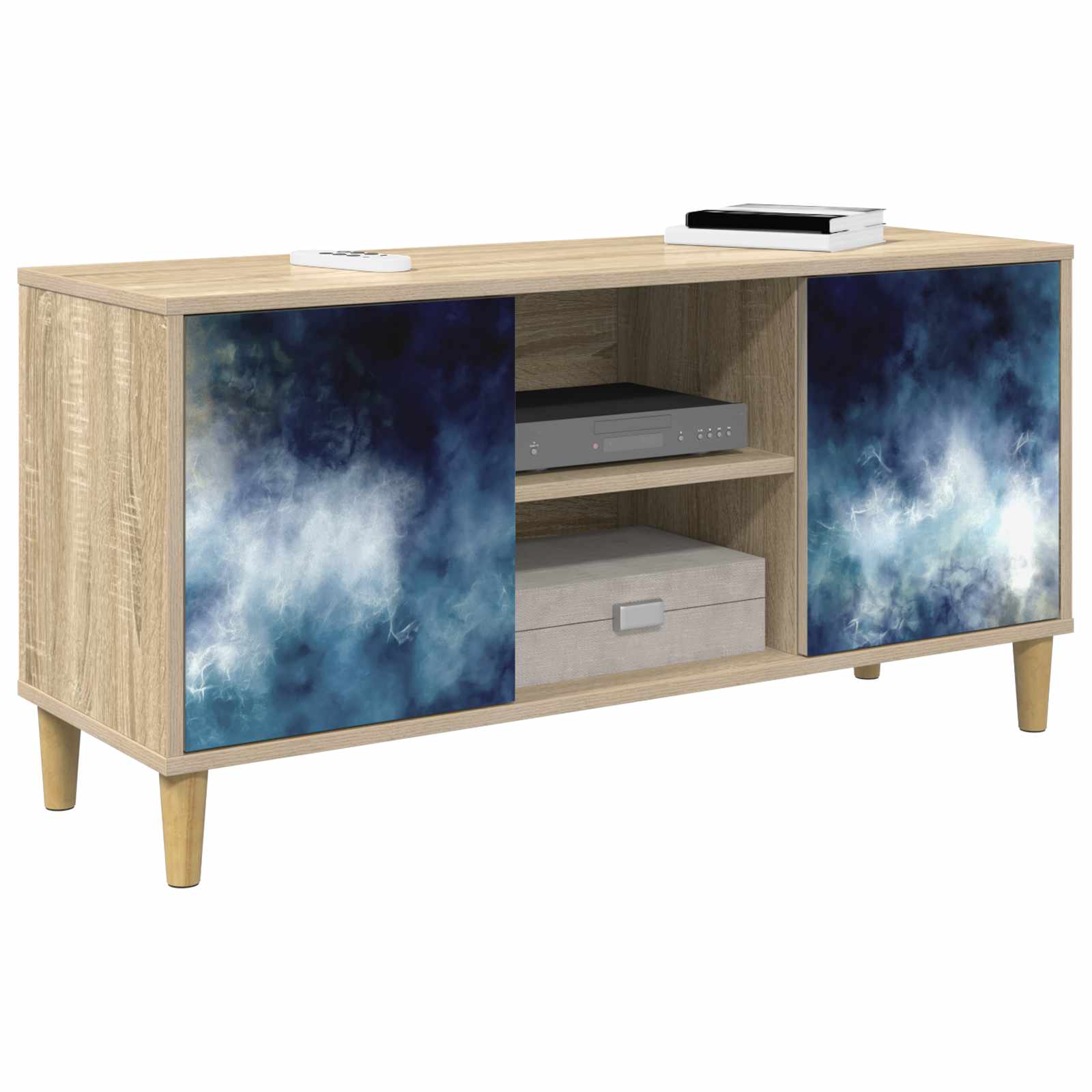 Televizoriaus spintelė RAALTE 102 x 33 x 50 cm Sonoma ąžuolo