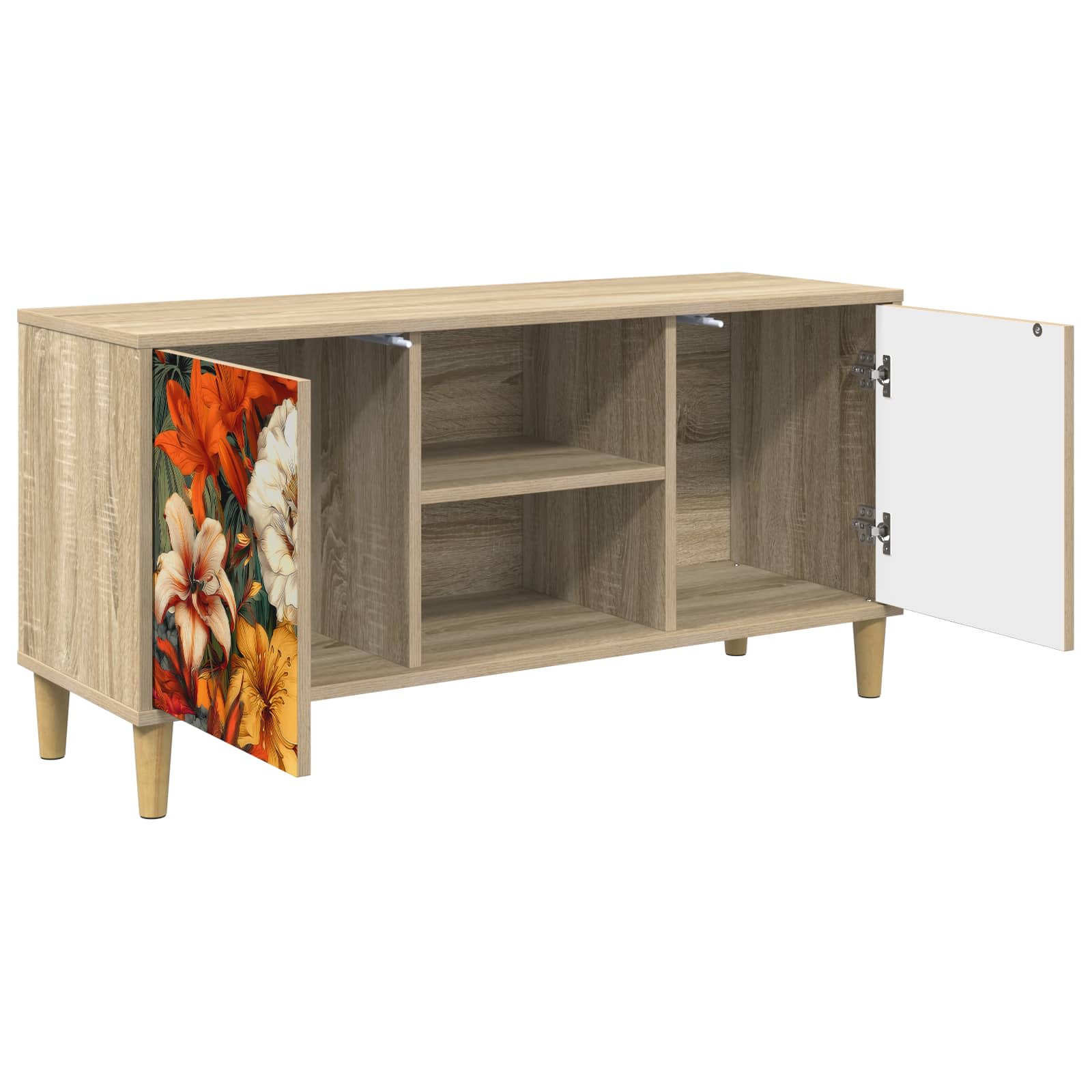 Televizoriaus spintelė GENNEP 102 x 33 x 50 cm Sonoma ąžuolo