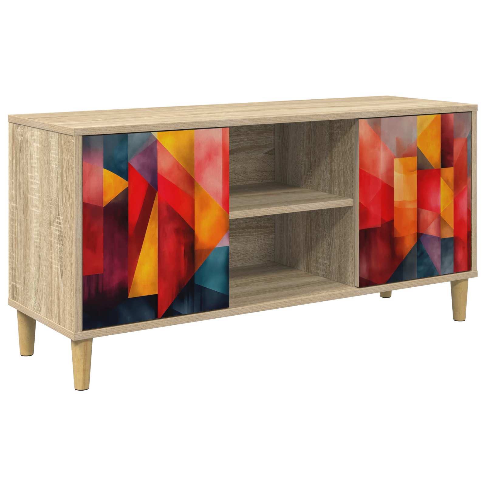 Televizoriaus spintelė HEESCH 102 x 33 x 50 cm Sonoma ąžuolo