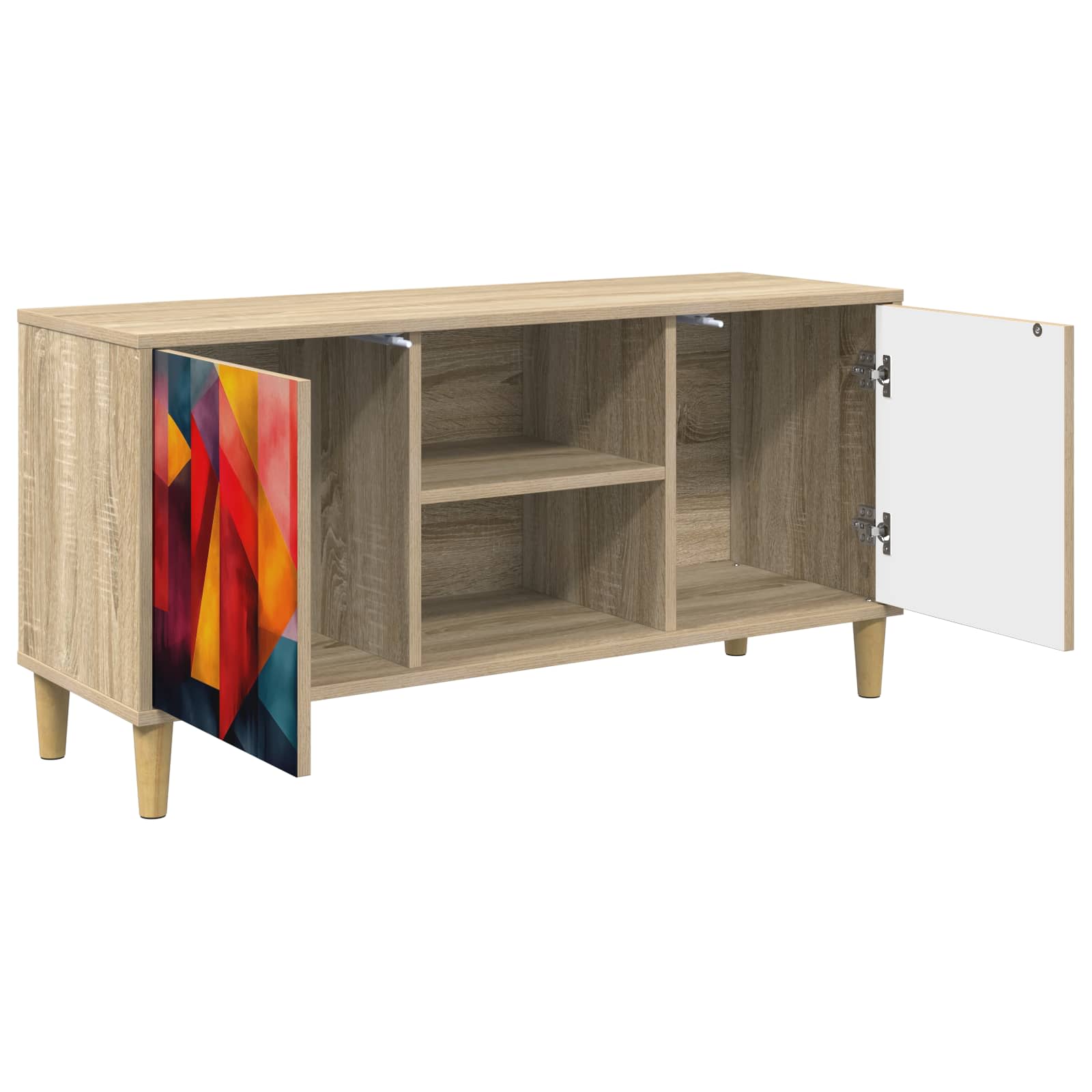 Televizoriaus spintelė HEESCH 102 x 33 x 50 cm Sonoma ąžuolo