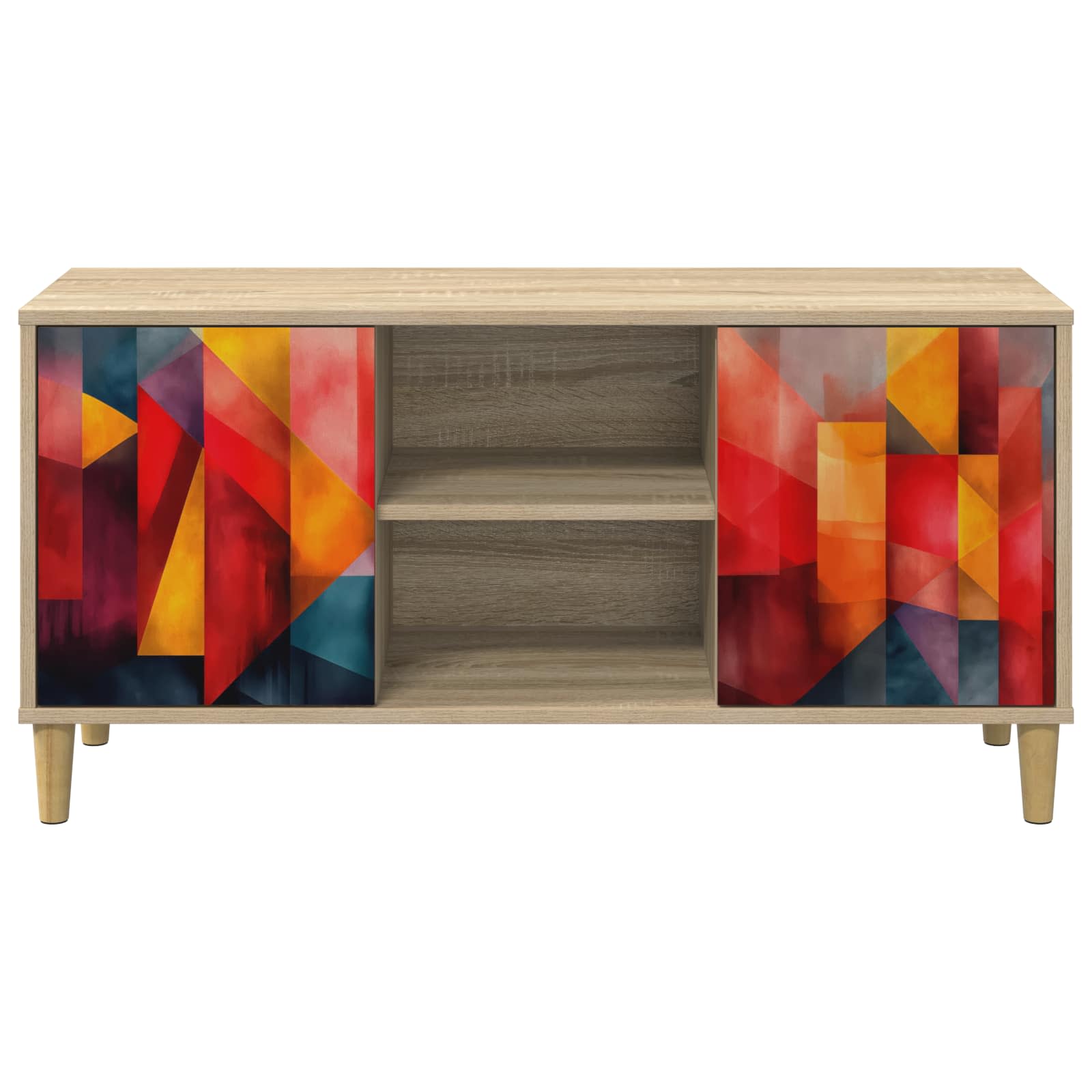 Televizoriaus spintelė HEESCH 102 x 33 x 50 cm Sonoma ąžuolo
