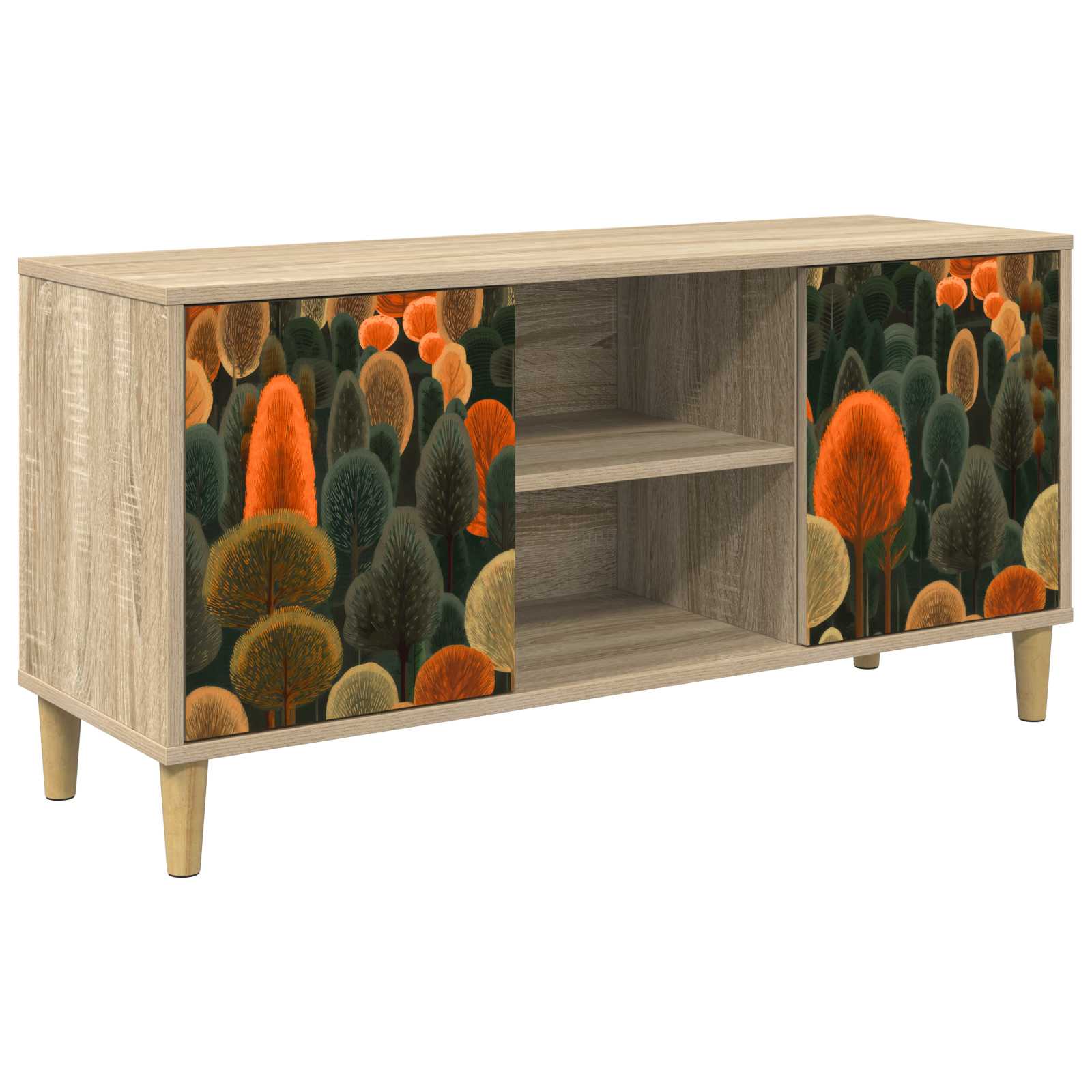 Televizoriaus spintelė ZAANDAM 102 x 33 x 50 cm Sonoma ąžuolo