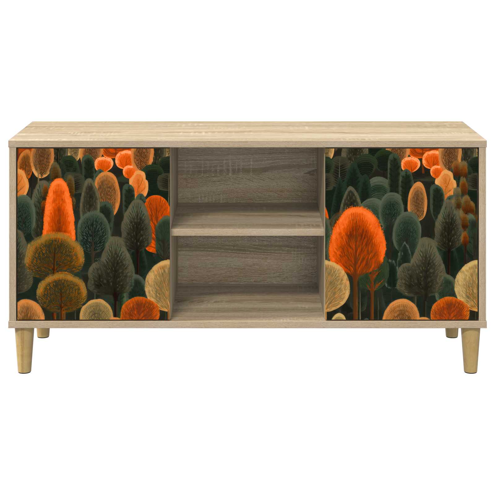 Televizoriaus spintelė ZAANDAM 102 x 33 x 50 cm Sonoma ąžuolo