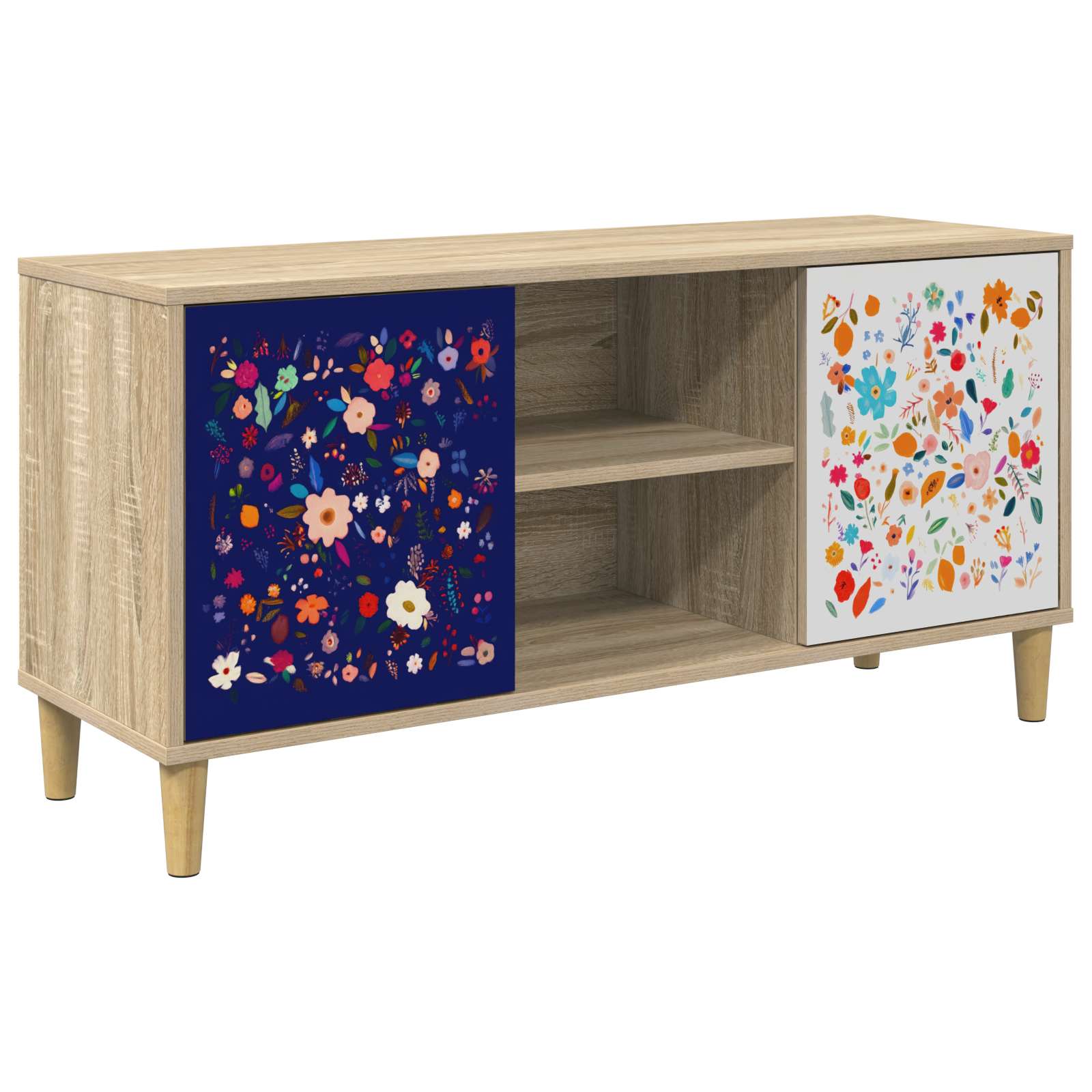 Televizoriaus spintelė MAINZ 102 x 33 x 50 cm Sonoma ąžuolo