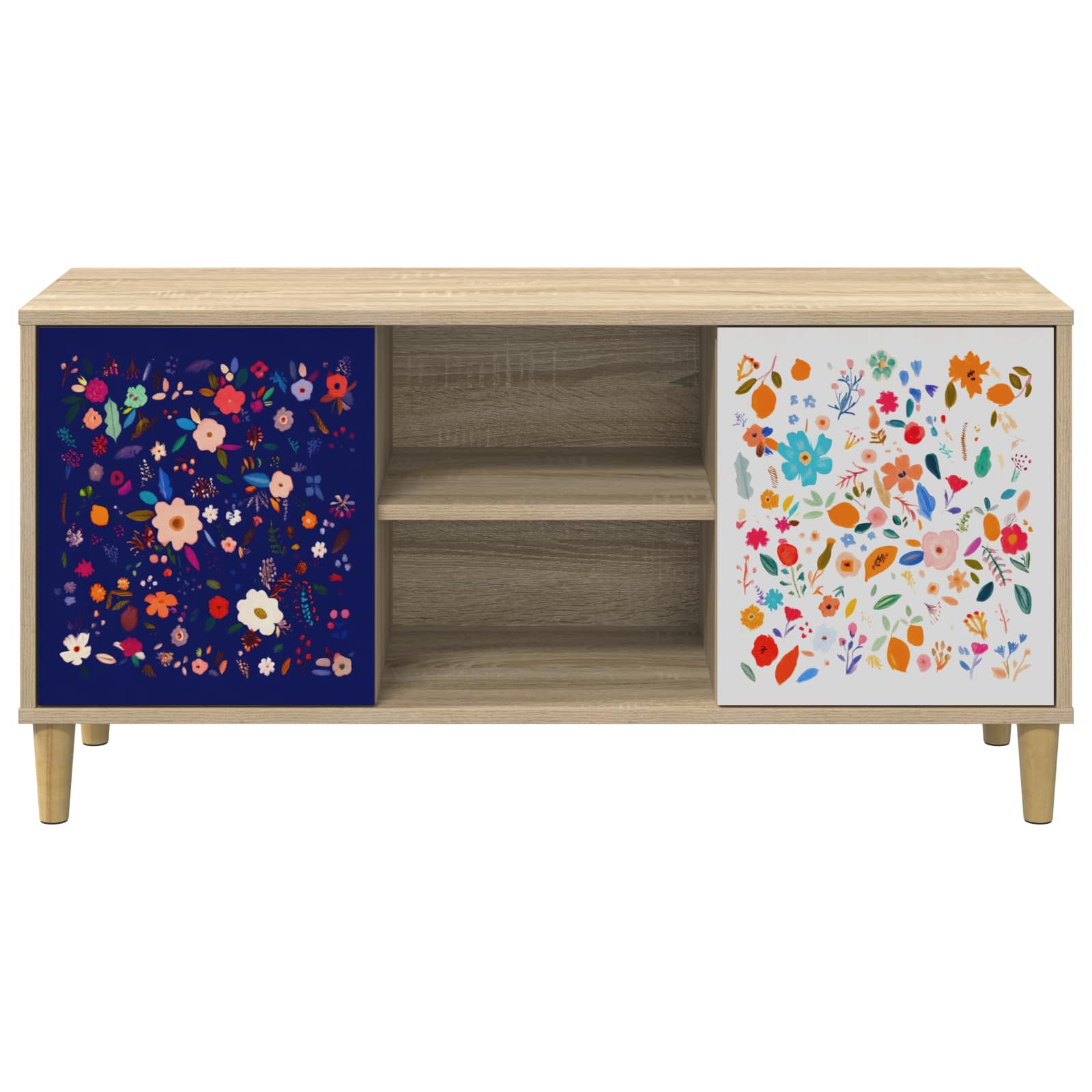 Televizoriaus spintelė MAINZ 102 x 33 x 50 cm Sonoma ąžuolo