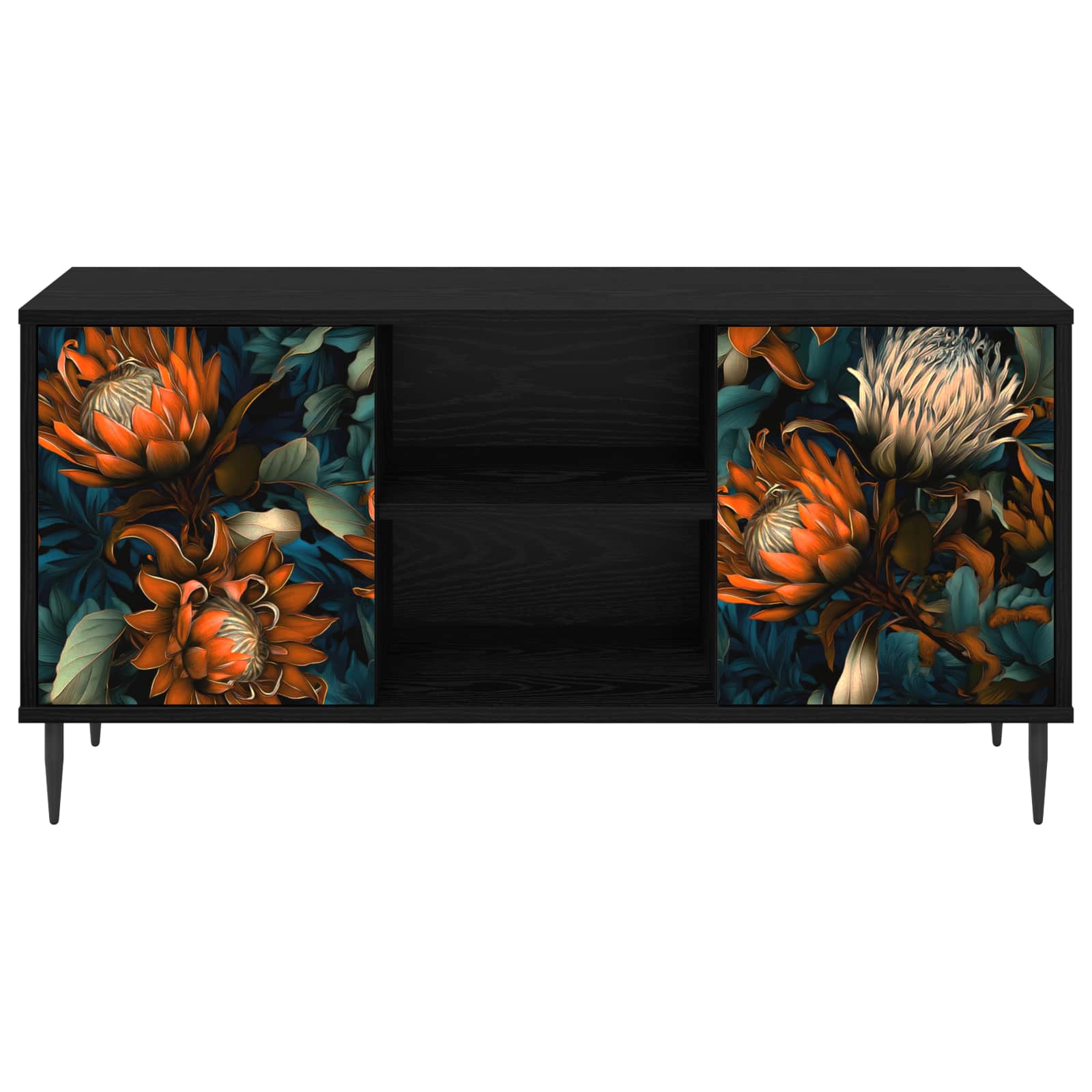 Televizoriaus spintelė LOCHEM 102 x 33 x 51 cm Juodojo ąžuolo