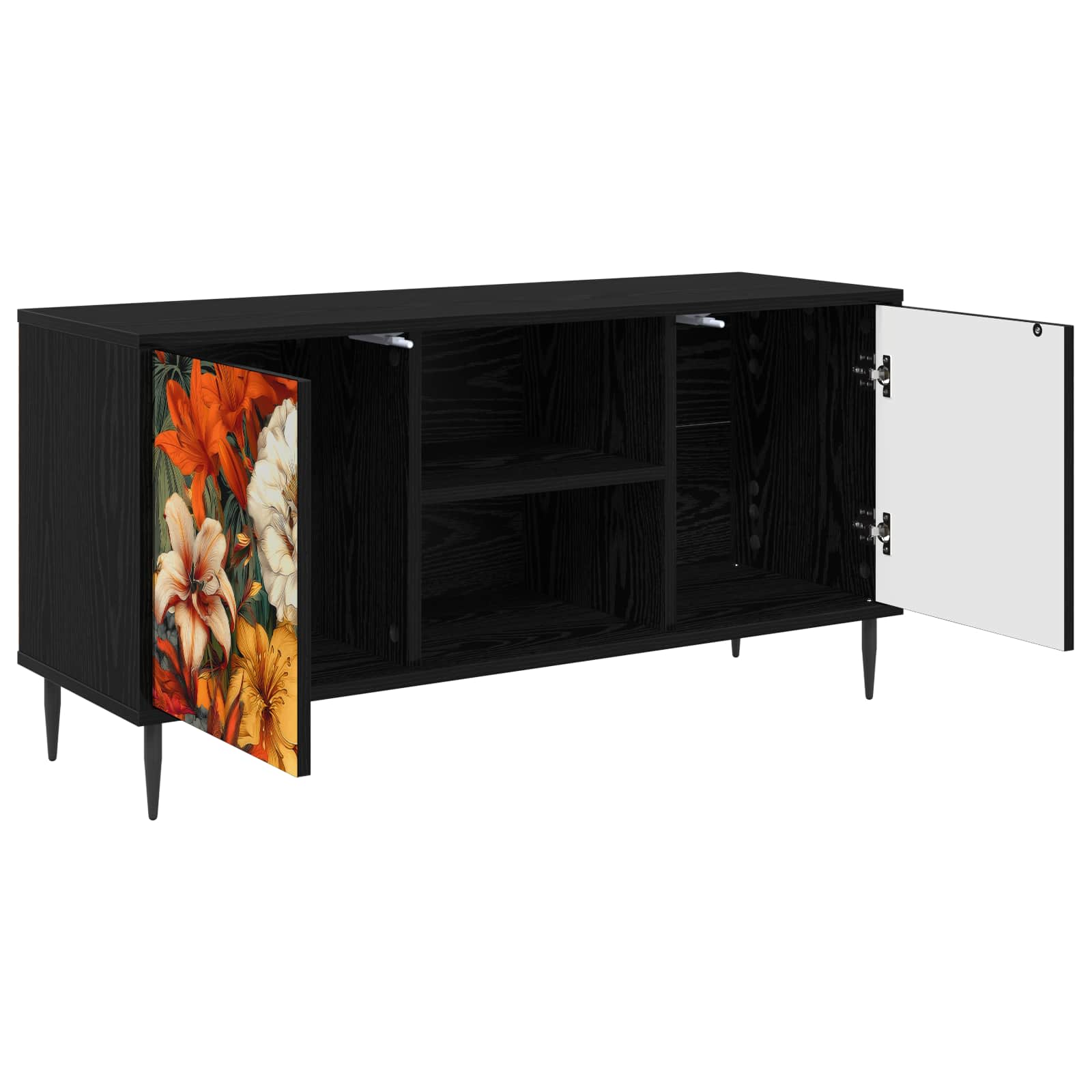 Televizoriaus spintelė GENNEP 102 x 33 x 51 cm Juodojo ąžuolo