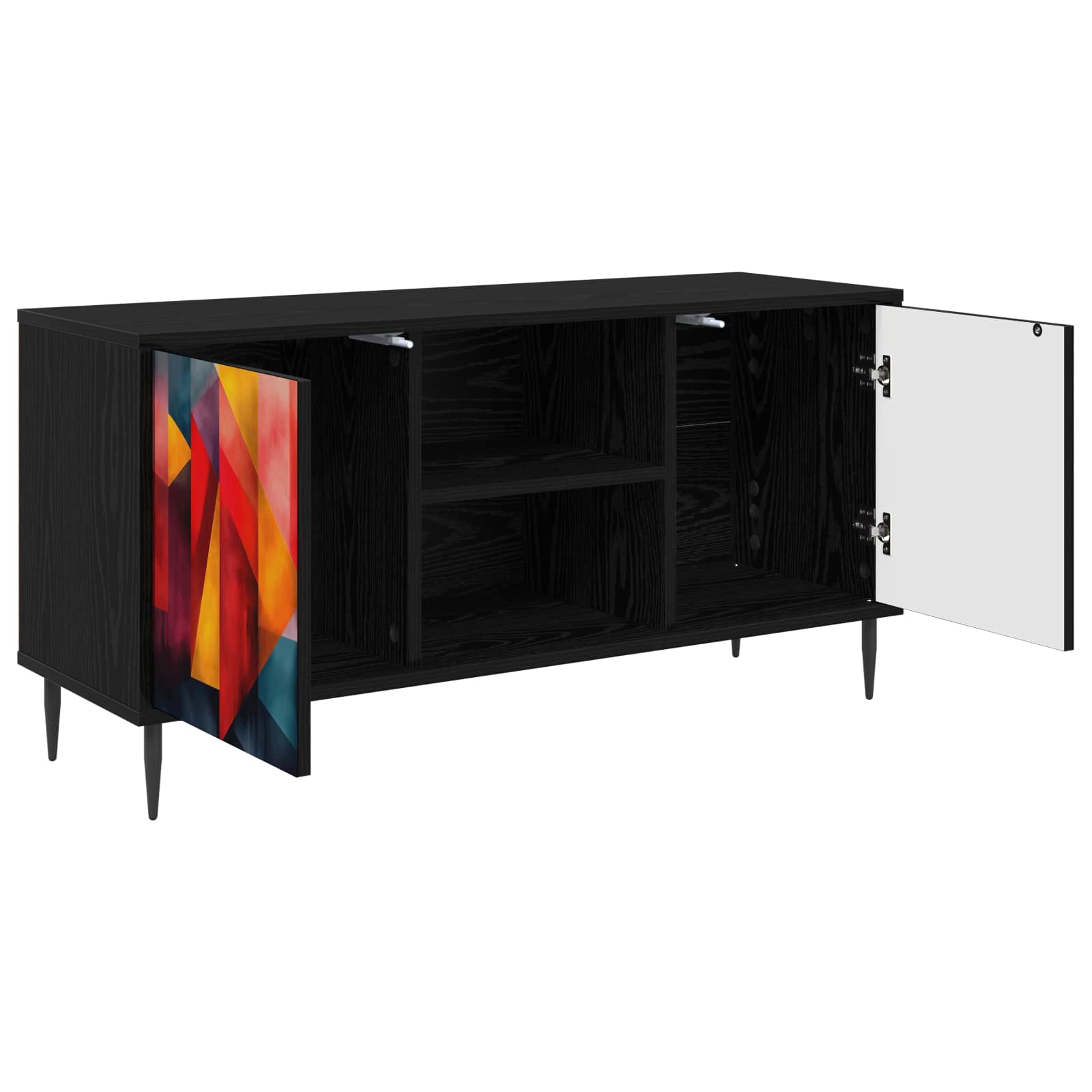 Televizoriaus spintelė HEESCH 102 x 33 x 51 cm Juodojo ąžuolo
