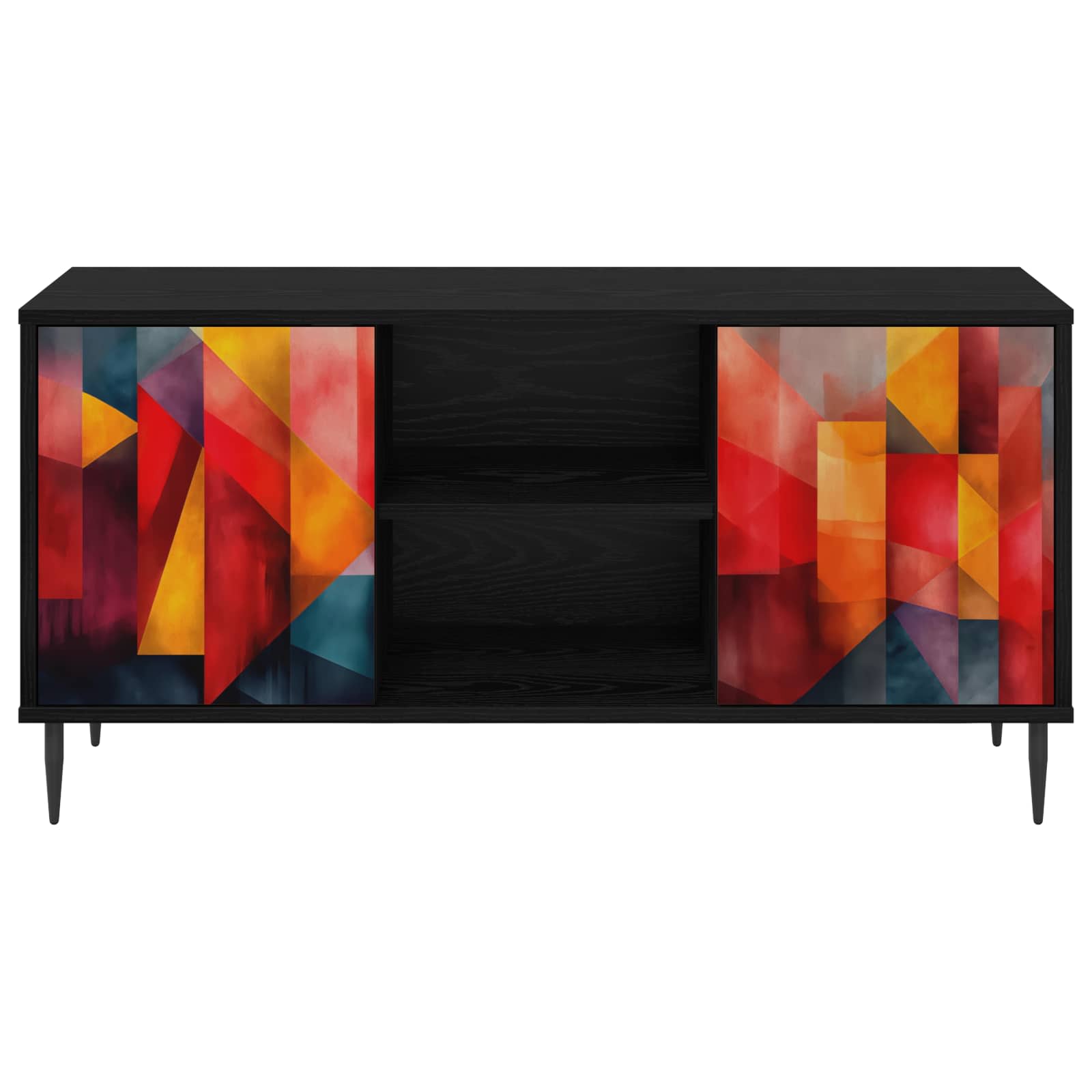 Televizoriaus spintelė HEESCH 102 x 33 x 51 cm Juodojo ąžuolo
