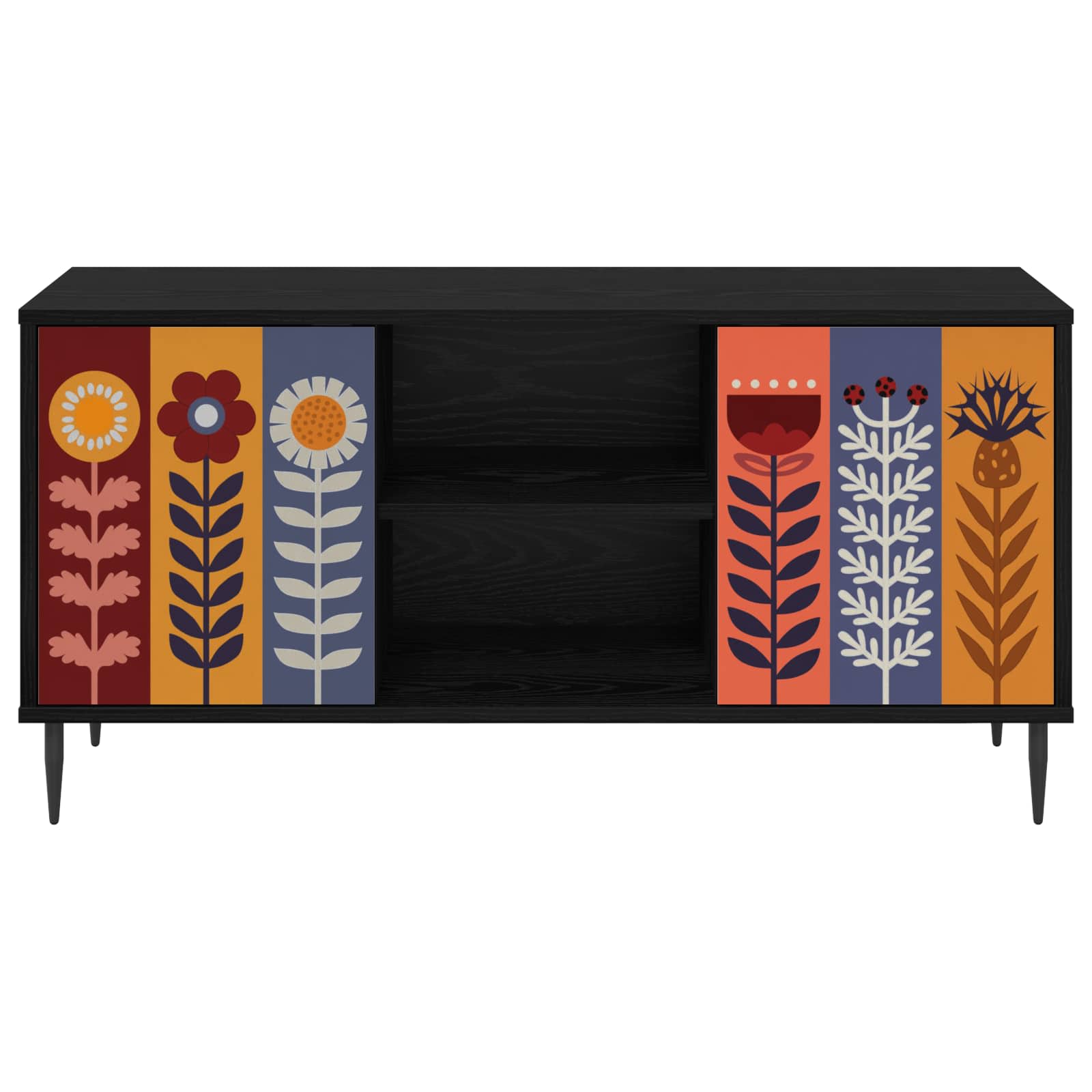 Televizoriaus spintelė ESSEN 102 x 33 x 51 cm Juodojo ąžuolo