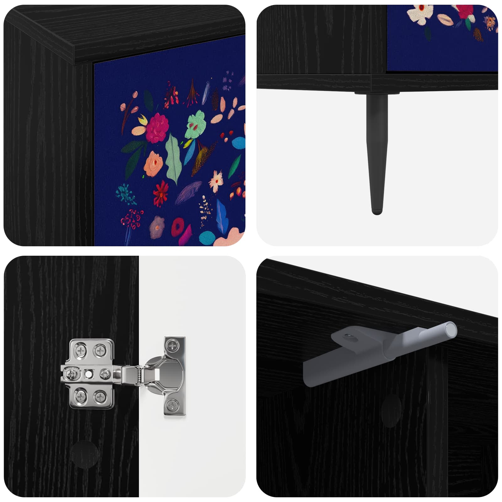 Televizoriaus spintelė MAINZ 102 x 33 x 51 cm Juodojo ąžuolo