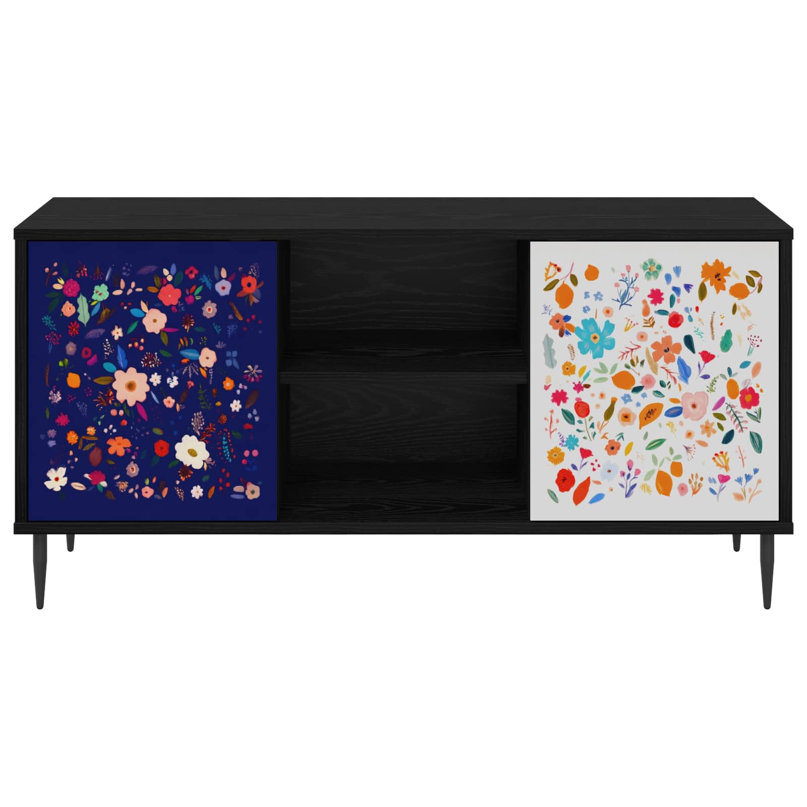 Televizoriaus spintelė MAINZ 102 x 33 x 51 cm Juodojo ąžuolo