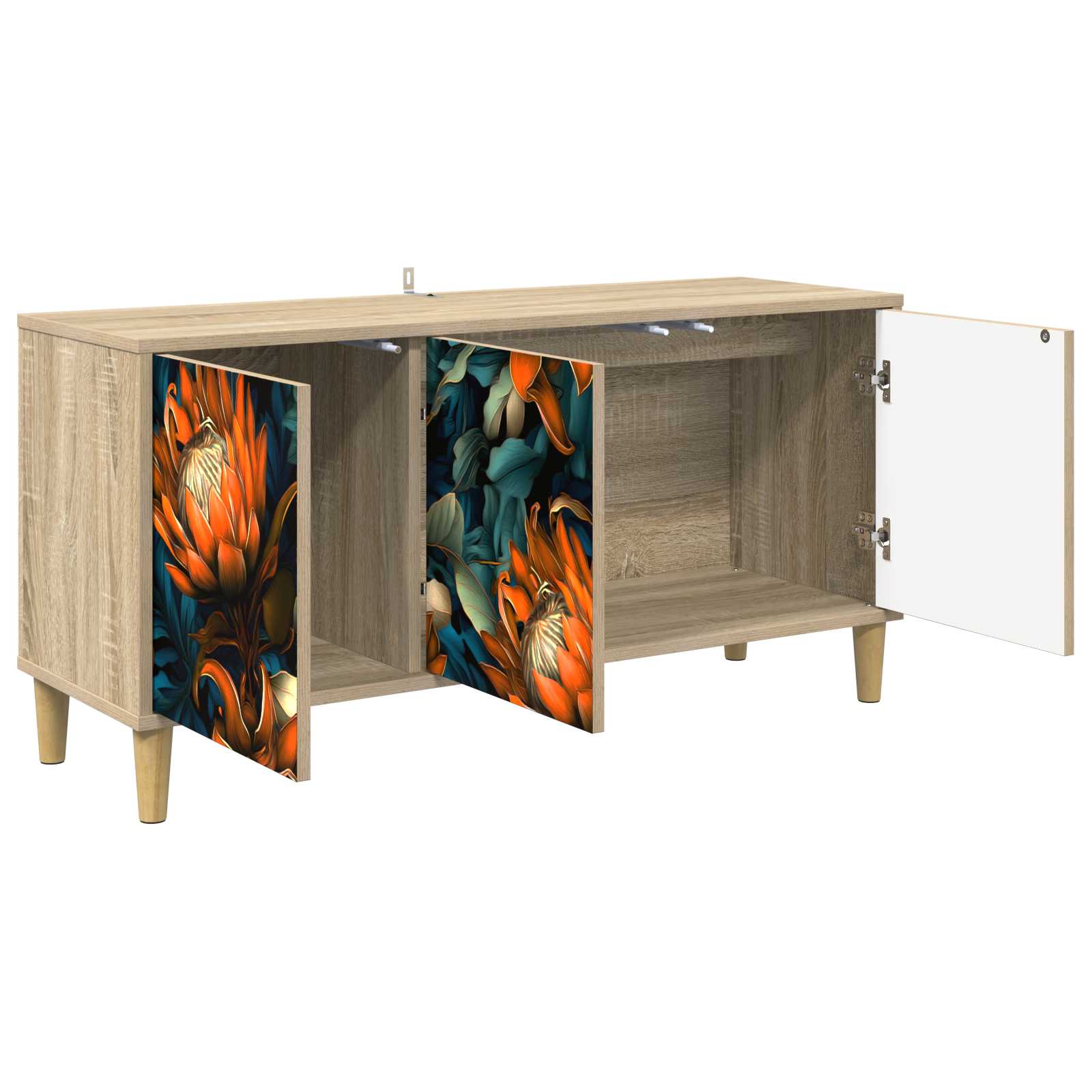 Televizoriaus spintelė LOCHEM 102 x 33 x 50 cm Sonoma ąžuolo
