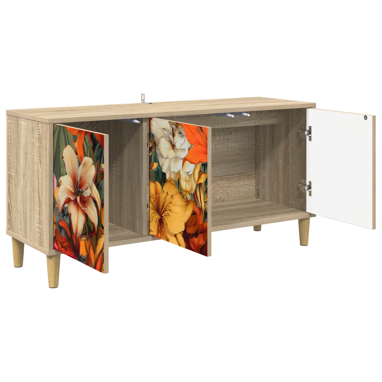 Televizoriaus spintelė GENNEP 102 x 33 x 50 cm Sonoma ąžuolo