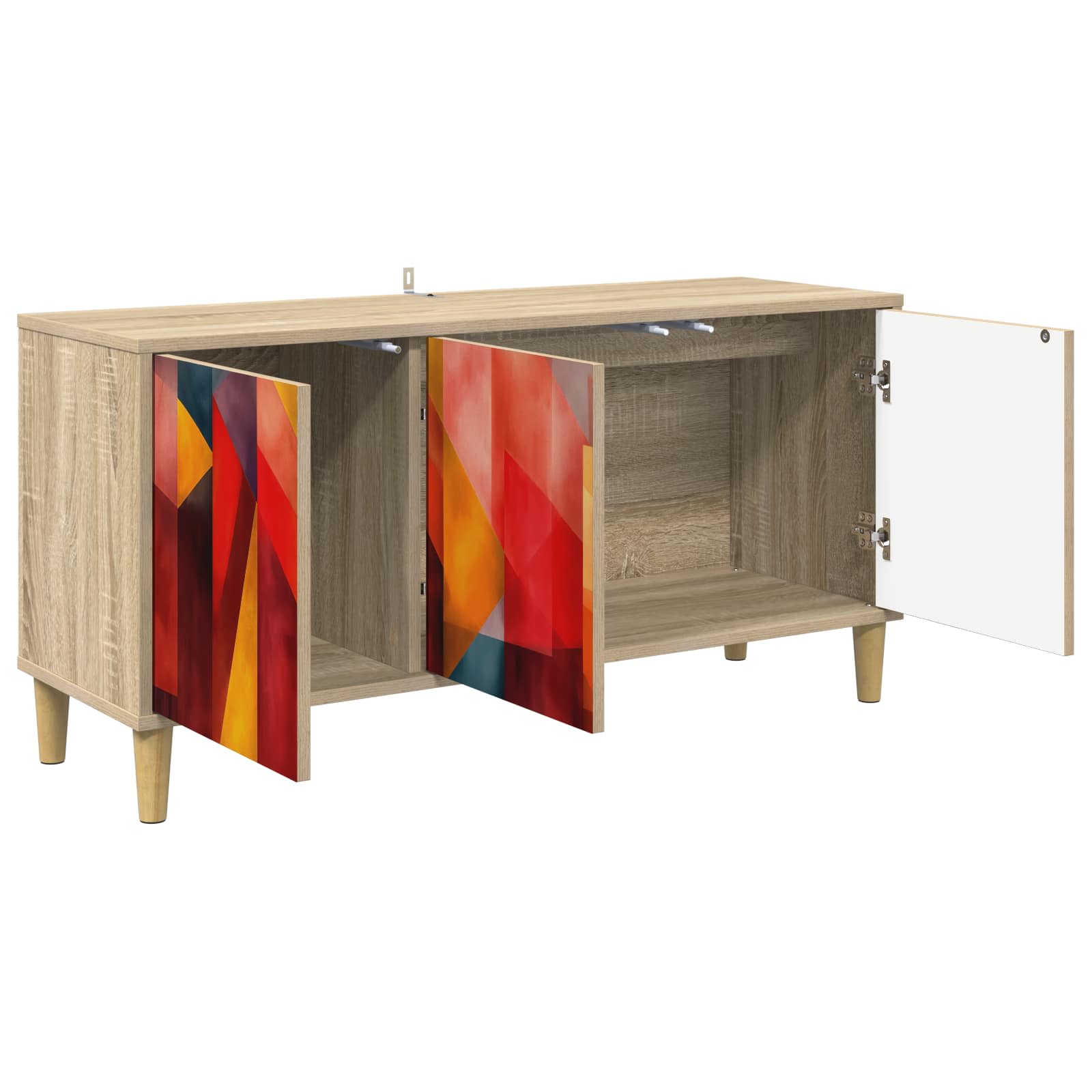 Televizoriaus spintelė HEESCH 102 x 33 x 50 cm Sonoma ąžuolo