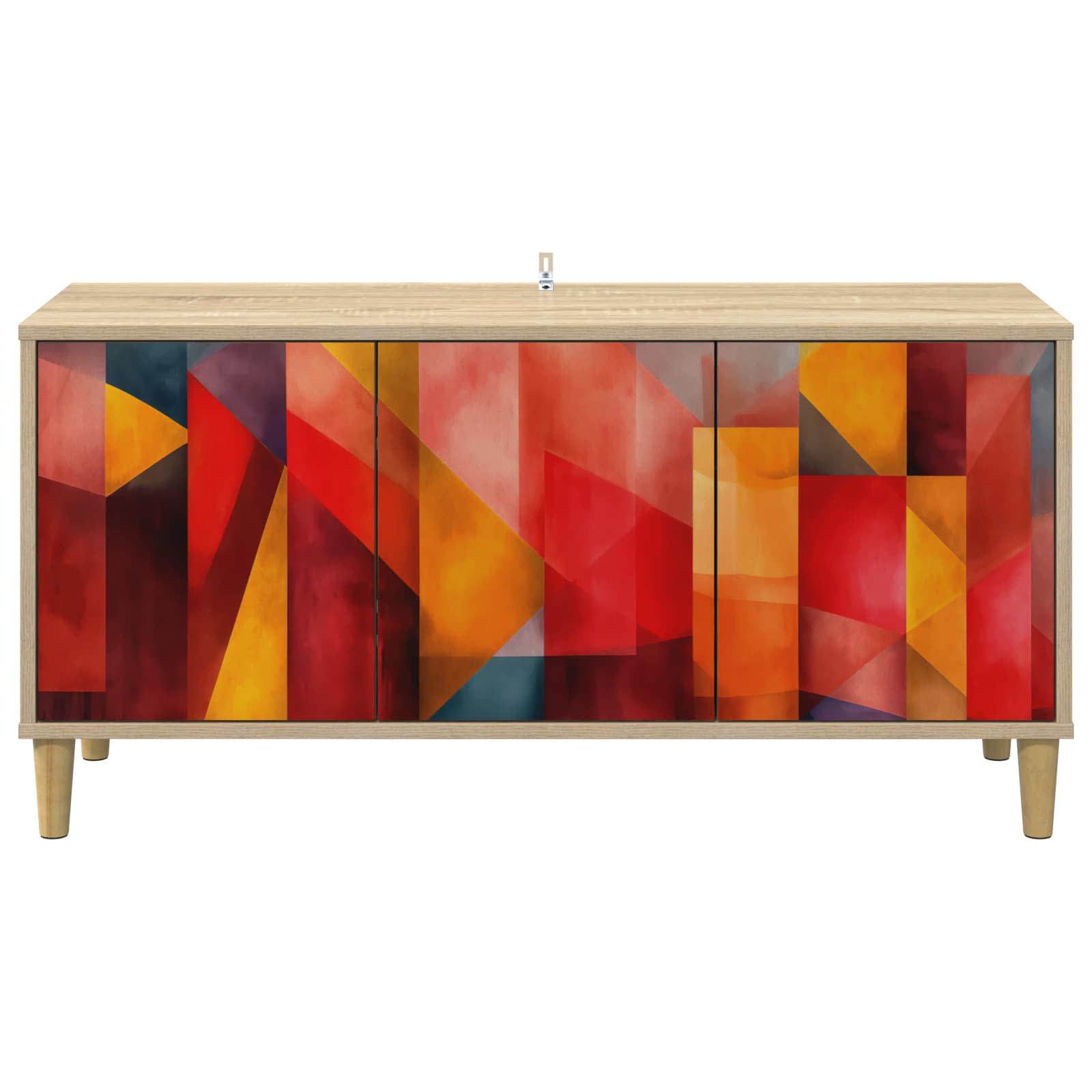 Televizoriaus spintelė HEESCH 102 x 33 x 50 cm Sonoma ąžuolo