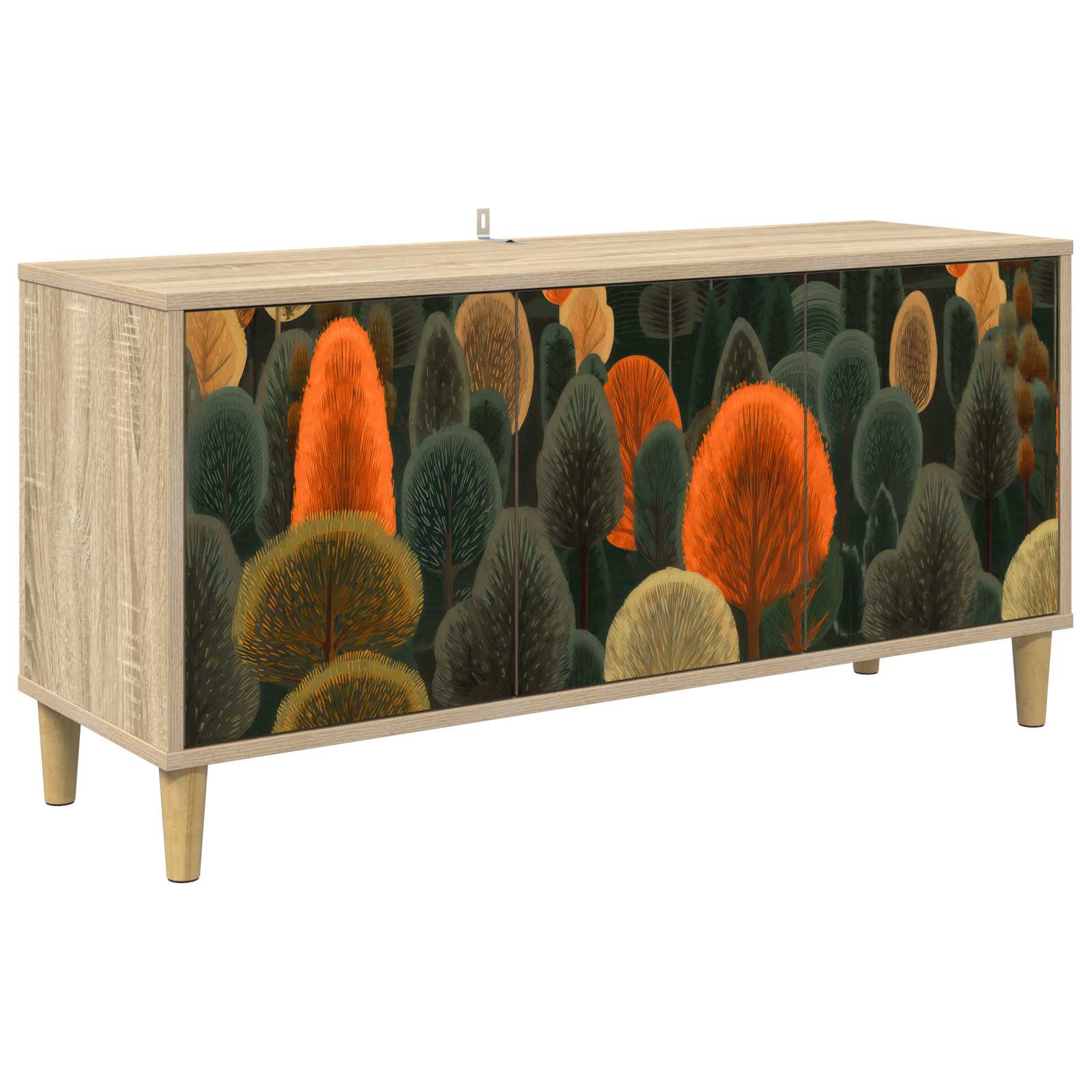 Televizoriaus spintelė ZAANDAM 102 x 33 x 50 cm Sonoma ąžuolo