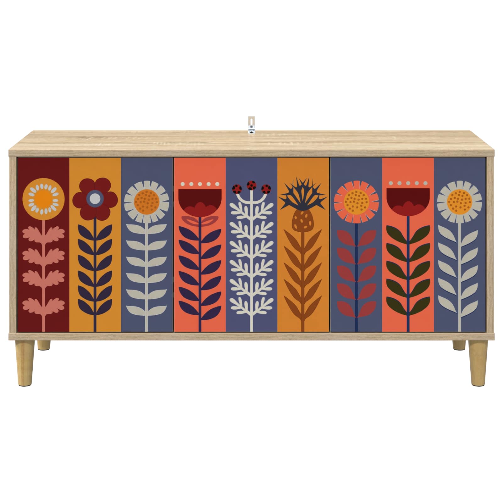 Televizoriaus spintelė ESSEN 102 x 33 x 50 cm Sonoma ąžuolo