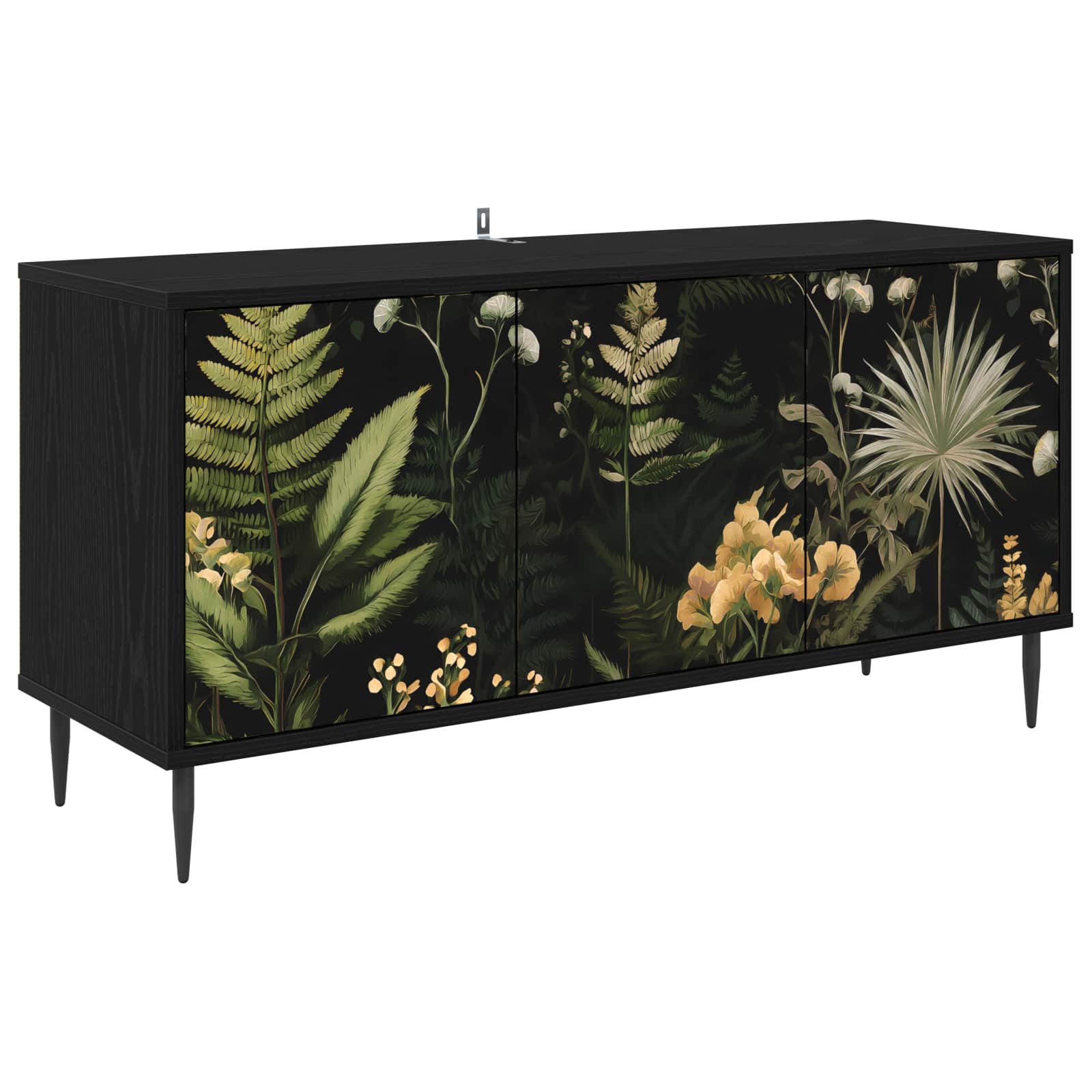 Televizoriaus spintelė RHENEN 102 x 33 x 51 cm Juodojo ąžuolo