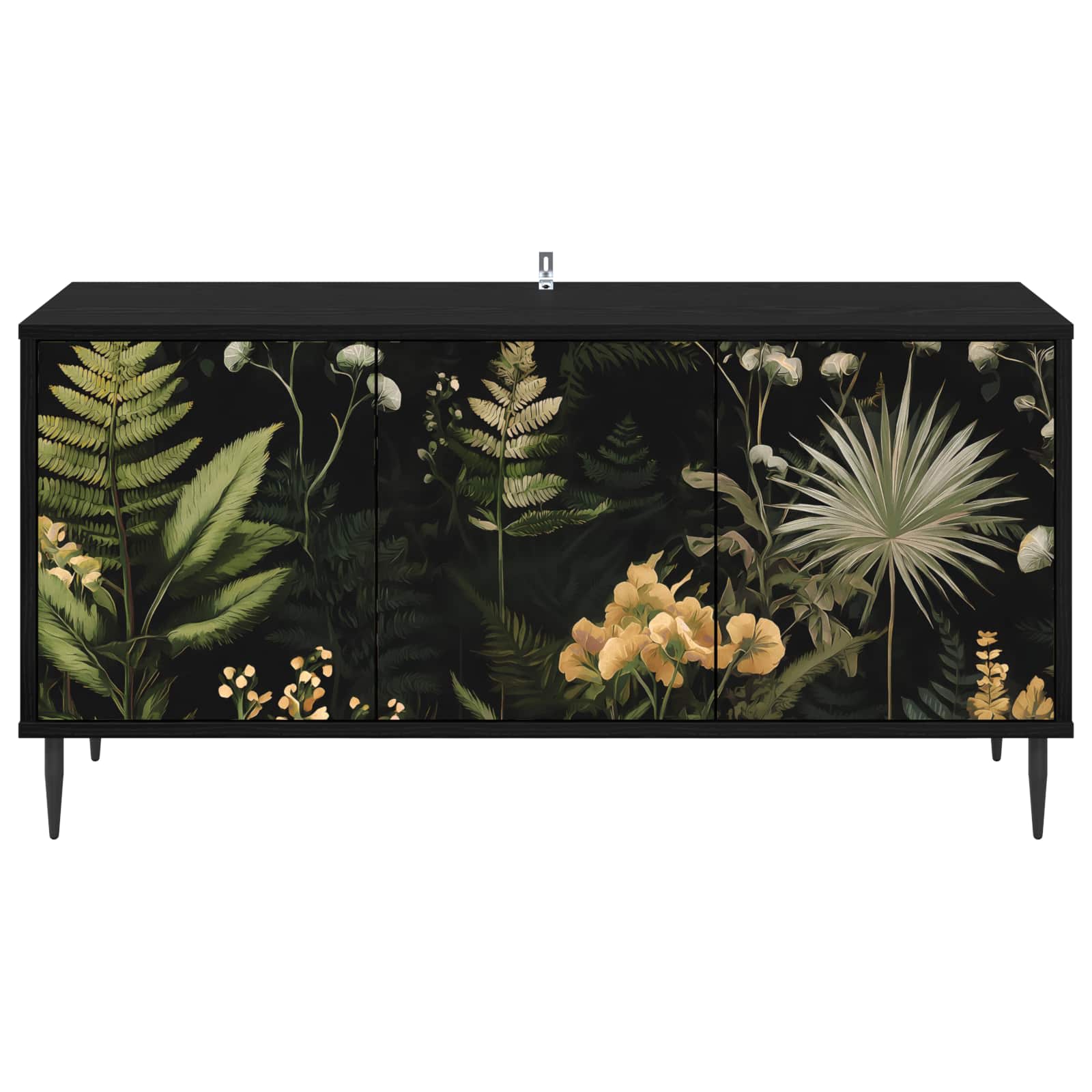 Televizoriaus spintelė RHENEN 102 x 33 x 51 cm Juodojo ąžuolo