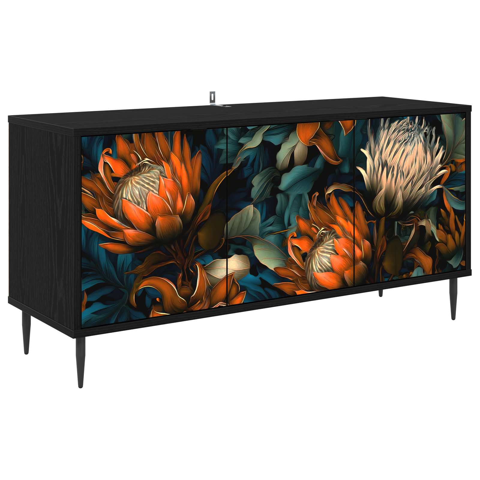 Televizoriaus spintelė LOCHEM 102 x 33 x 51 cm Juodojo ąžuolo