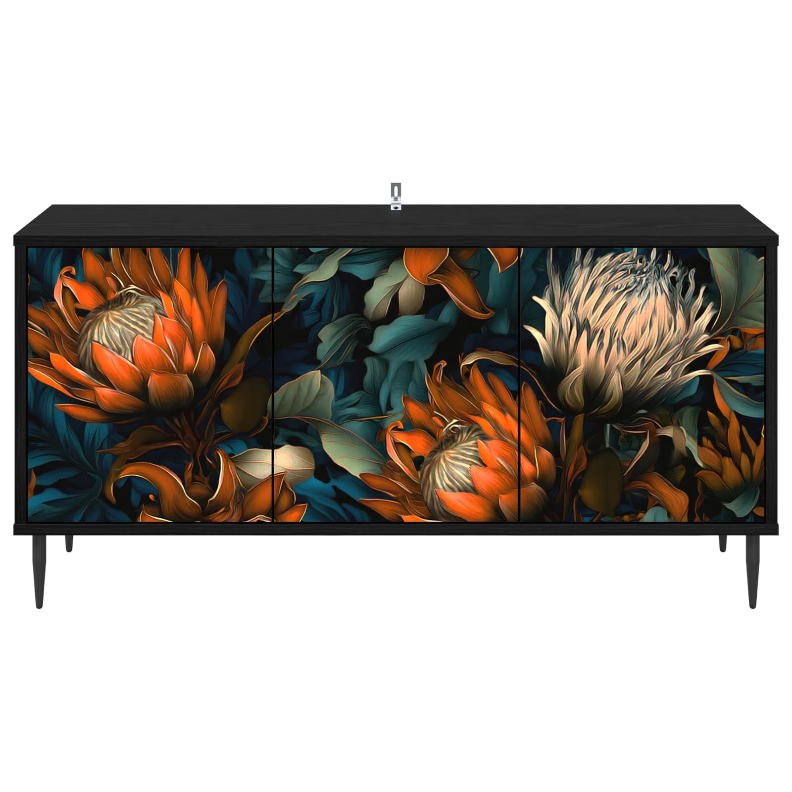 Televizoriaus spintelė LOCHEM 102 x 33 x 51 cm Juodojo ąžuolo