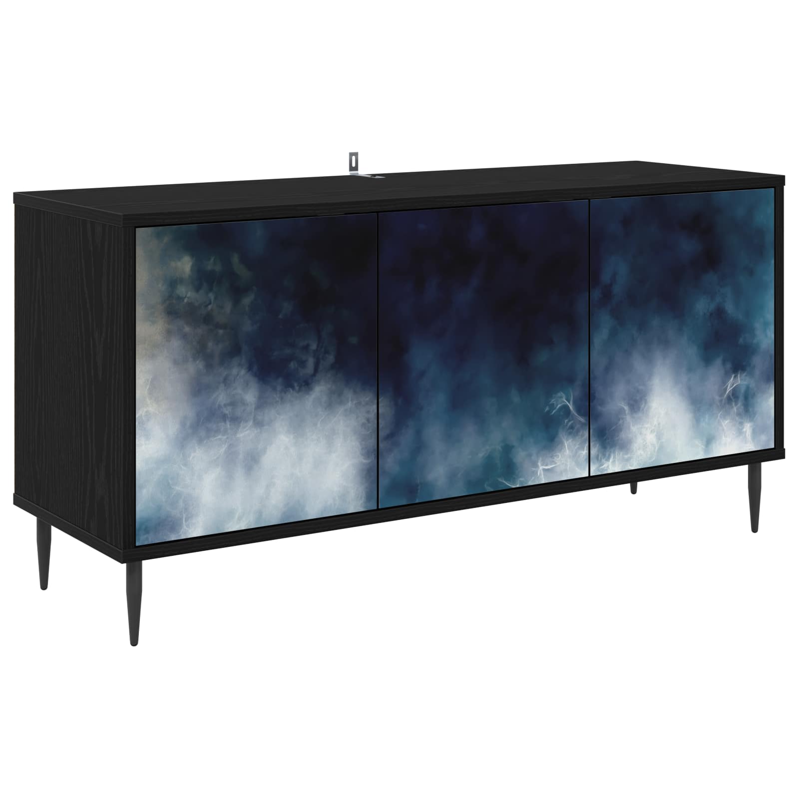 Televizoriaus spintelė RAALTE 102 x 33 x 51 cm Juodojo ąžuolo