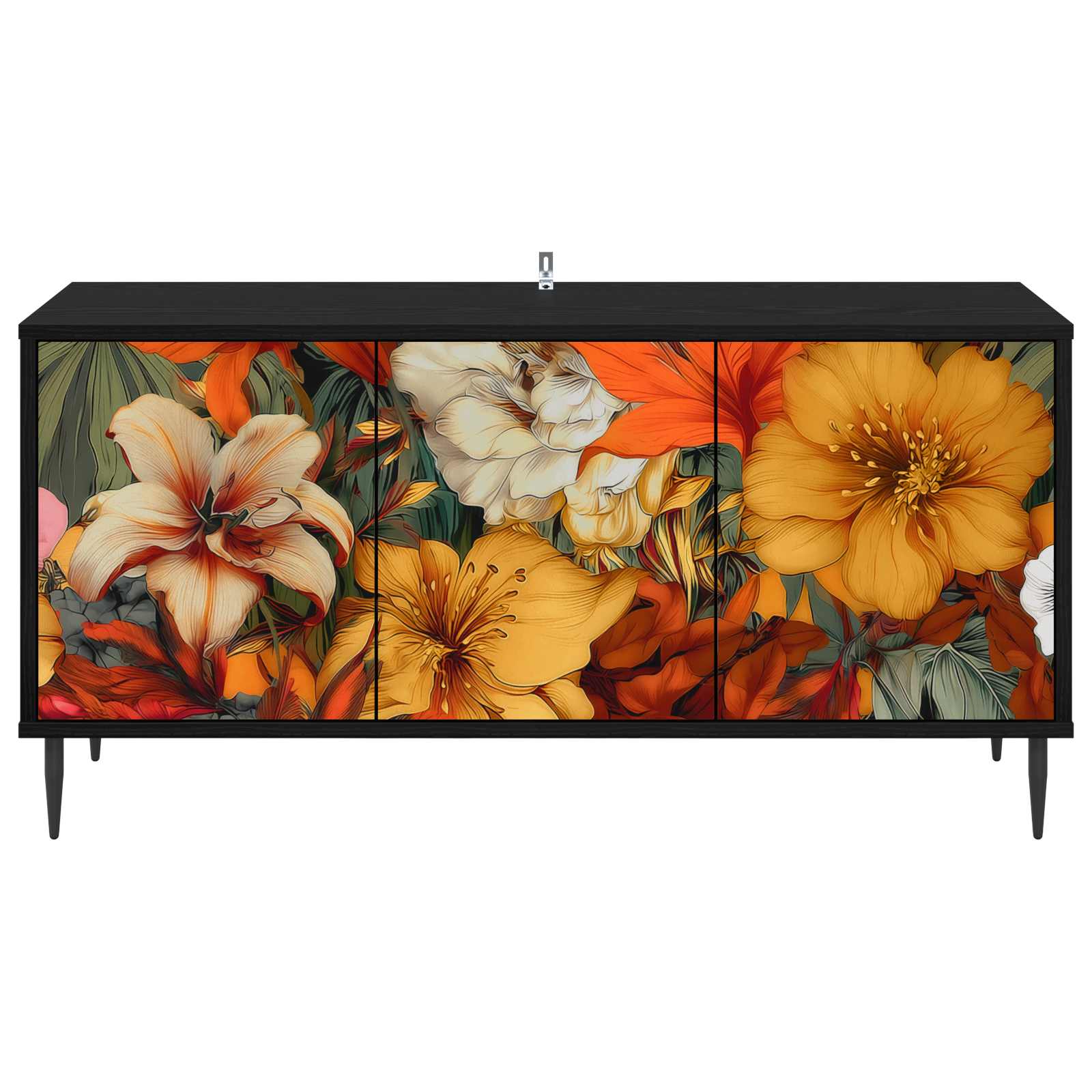 Televizoriaus spintelė GENNEP 102 x 33 x 51 cm Juodojo ąžuolo