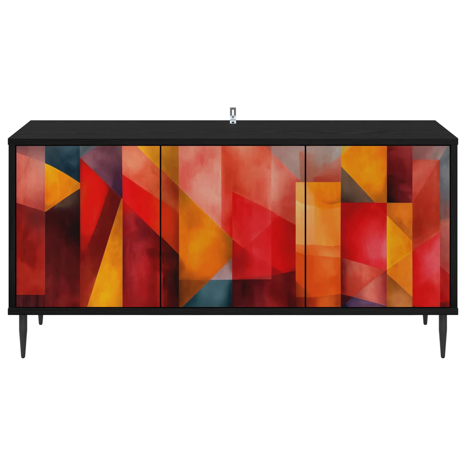 Televizoriaus spintelė HEESCH 102 x 33 x 51 cm Juodojo ąžuolo