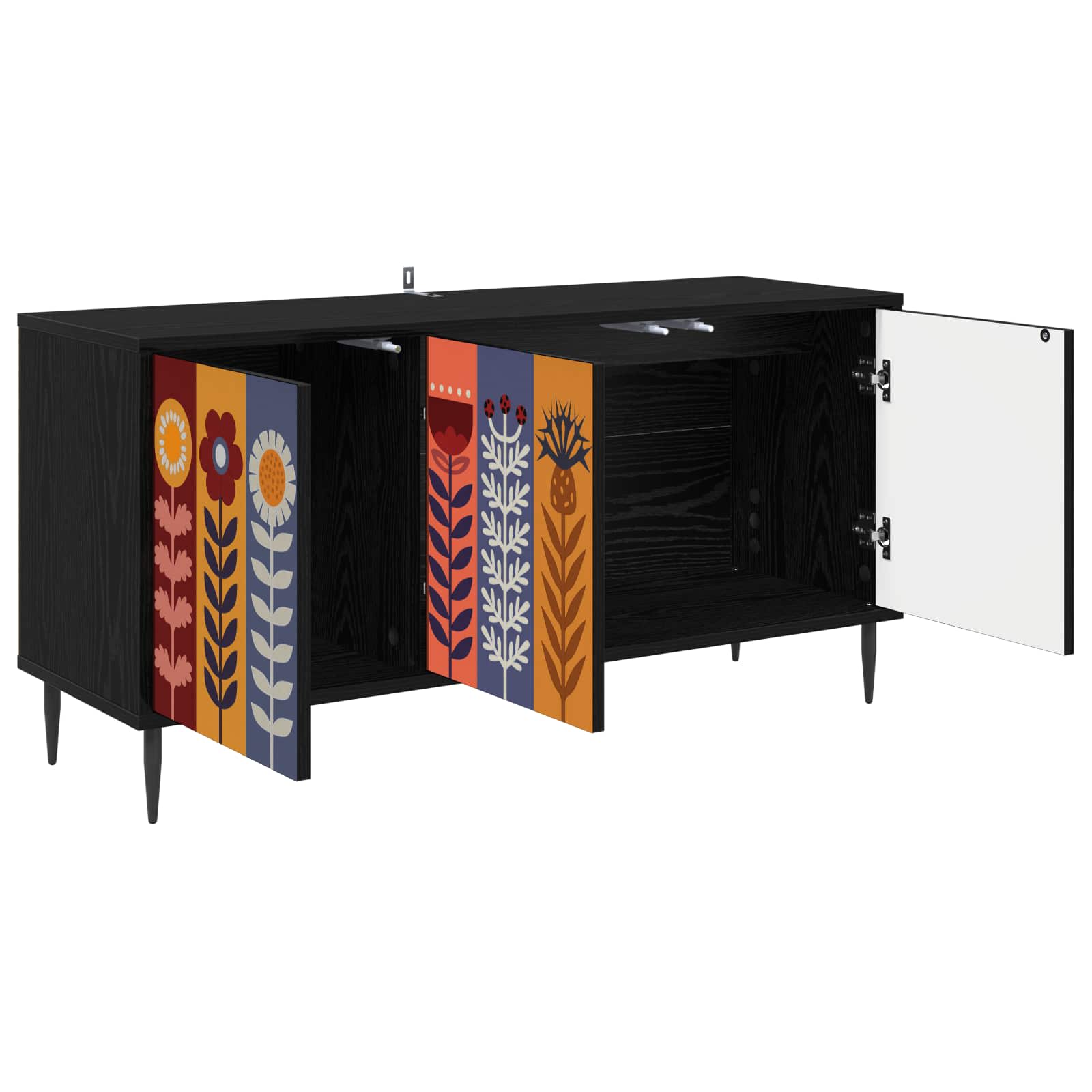 Televizoriaus spintelė ESSEN 102 x 33 x 51 cm Juodojo ąžuolo