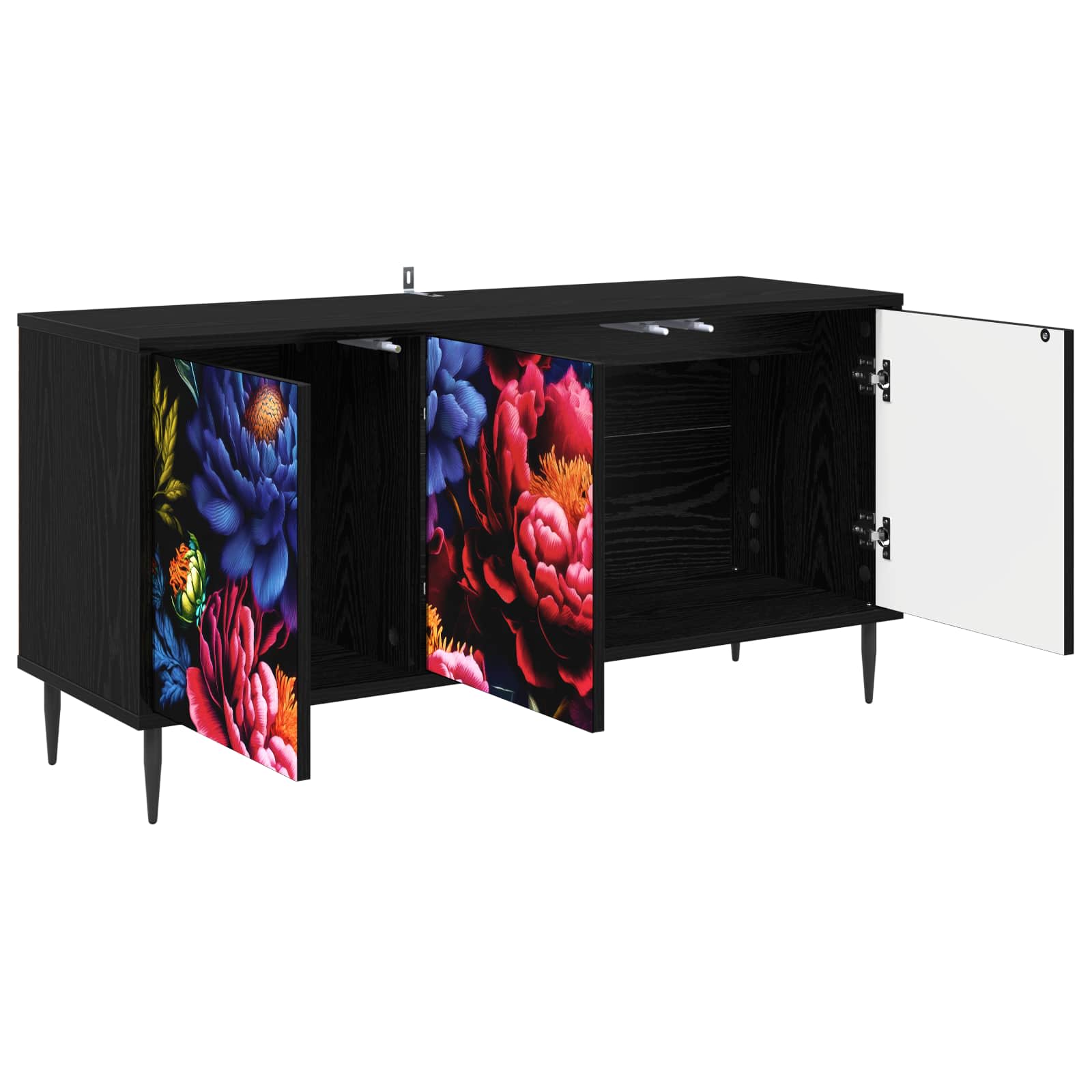 Televizoriaus spintelė KIEL 102 x 33 x 51 cm Juodojo ąžuolo