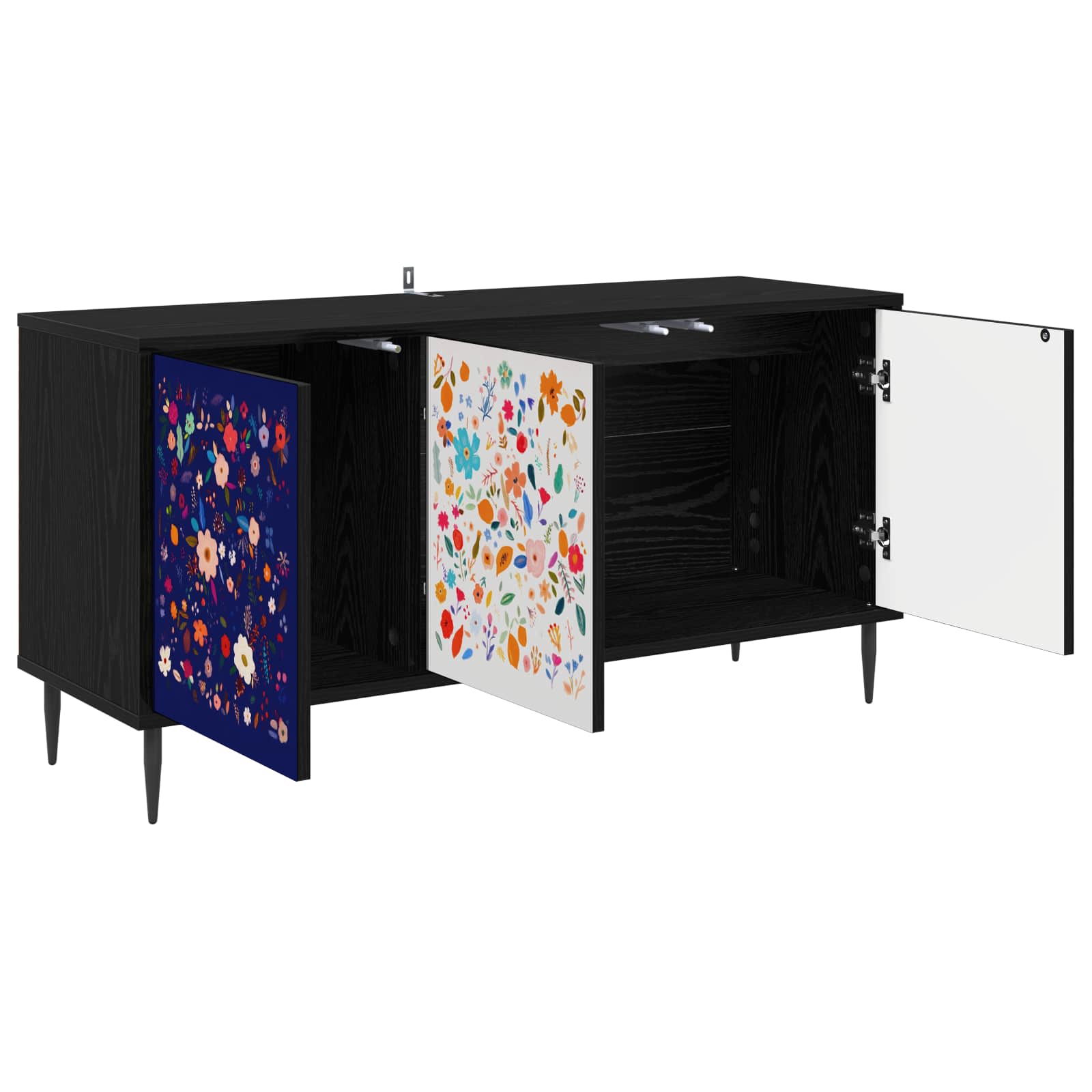 Televizoriaus spintelė MAINZ 102 x 33 x 51 cm Juodojo ąžuolo