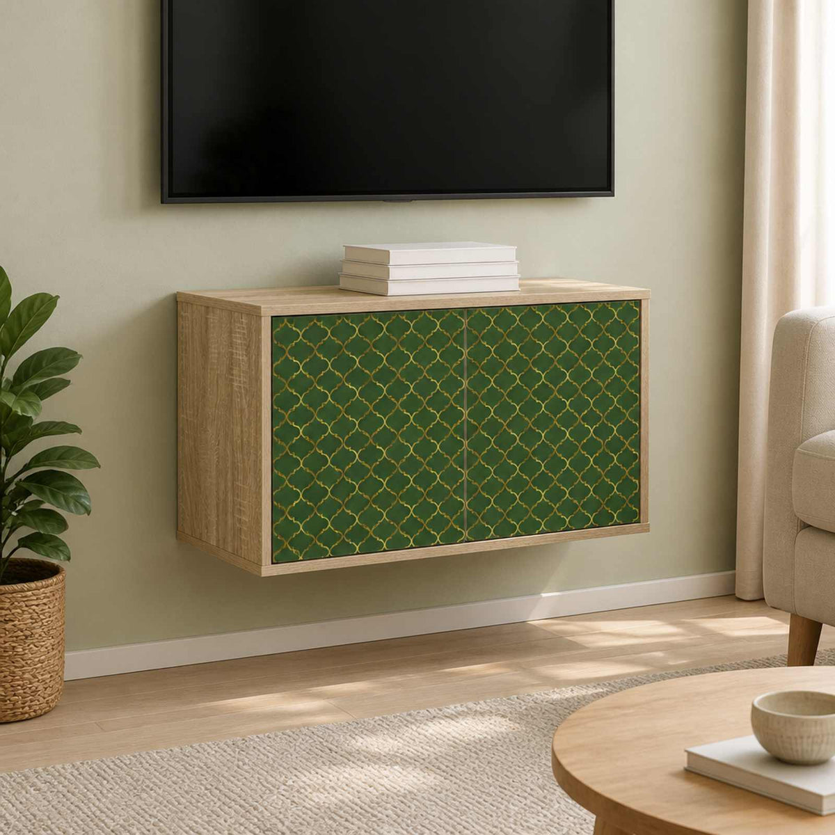 Sieninis televizoriaus stovas GELEEN 69 x 33 x 40 cm