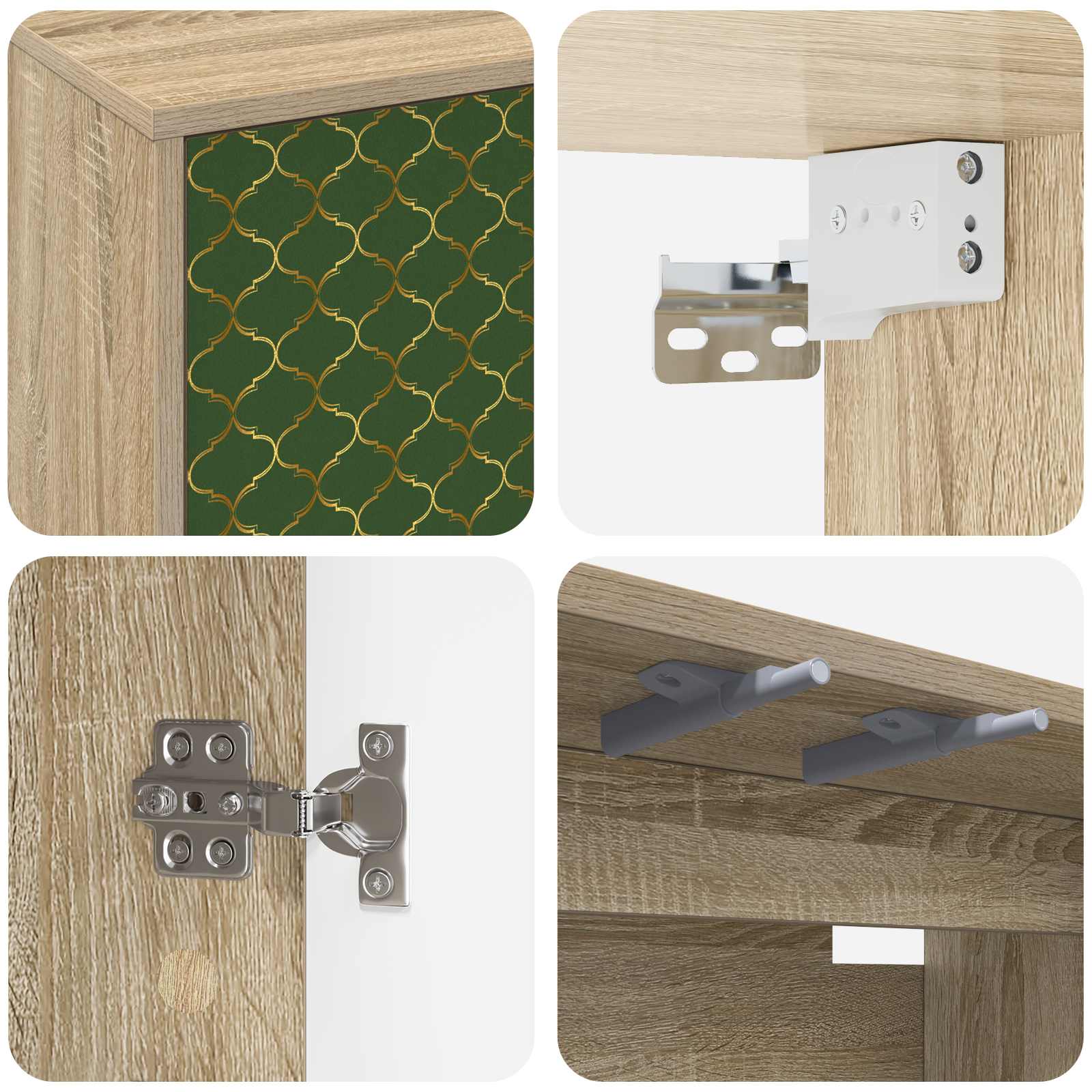 Sieninis televizoriaus stovas GELEEN 69 x 33 x 40 cm