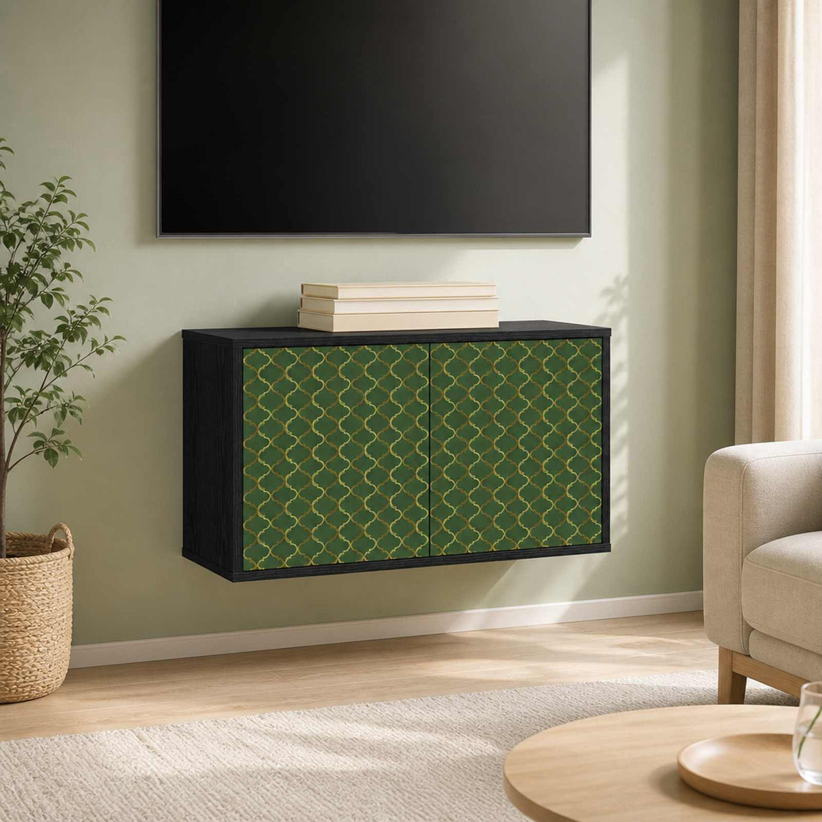 Sieninis televizoriaus stovas GELEEN 69 x 33 x 40 cm
