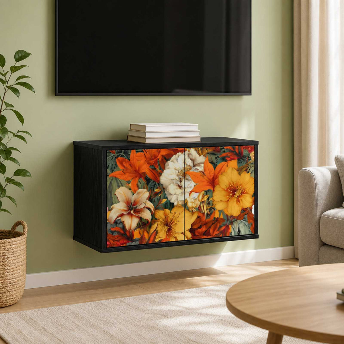 Sieninis televizoriaus stovas GENNEP 69 x 33 x 40 cm