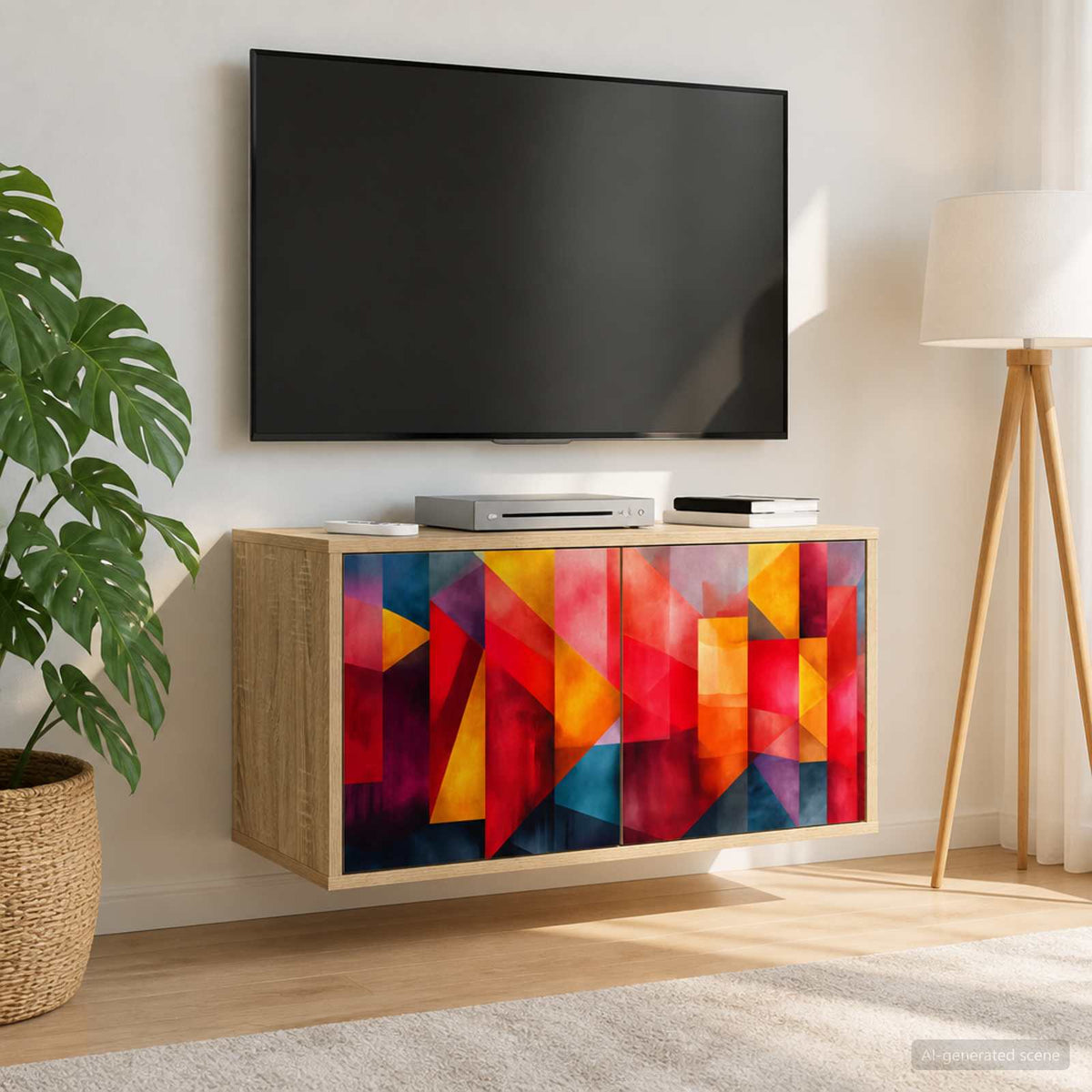 Sieninis televizoriaus stovas HEESCH 69 x 33 x 40 cm