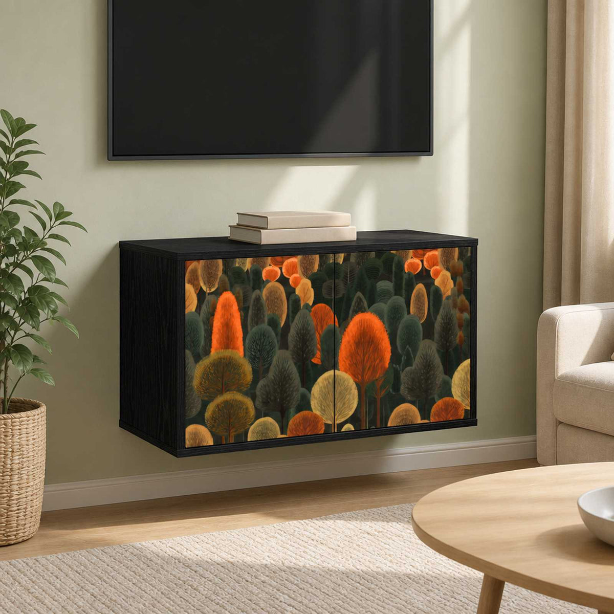 Sieninis televizoriaus stovas ZAANDAM 69 x 33 x 40 cm